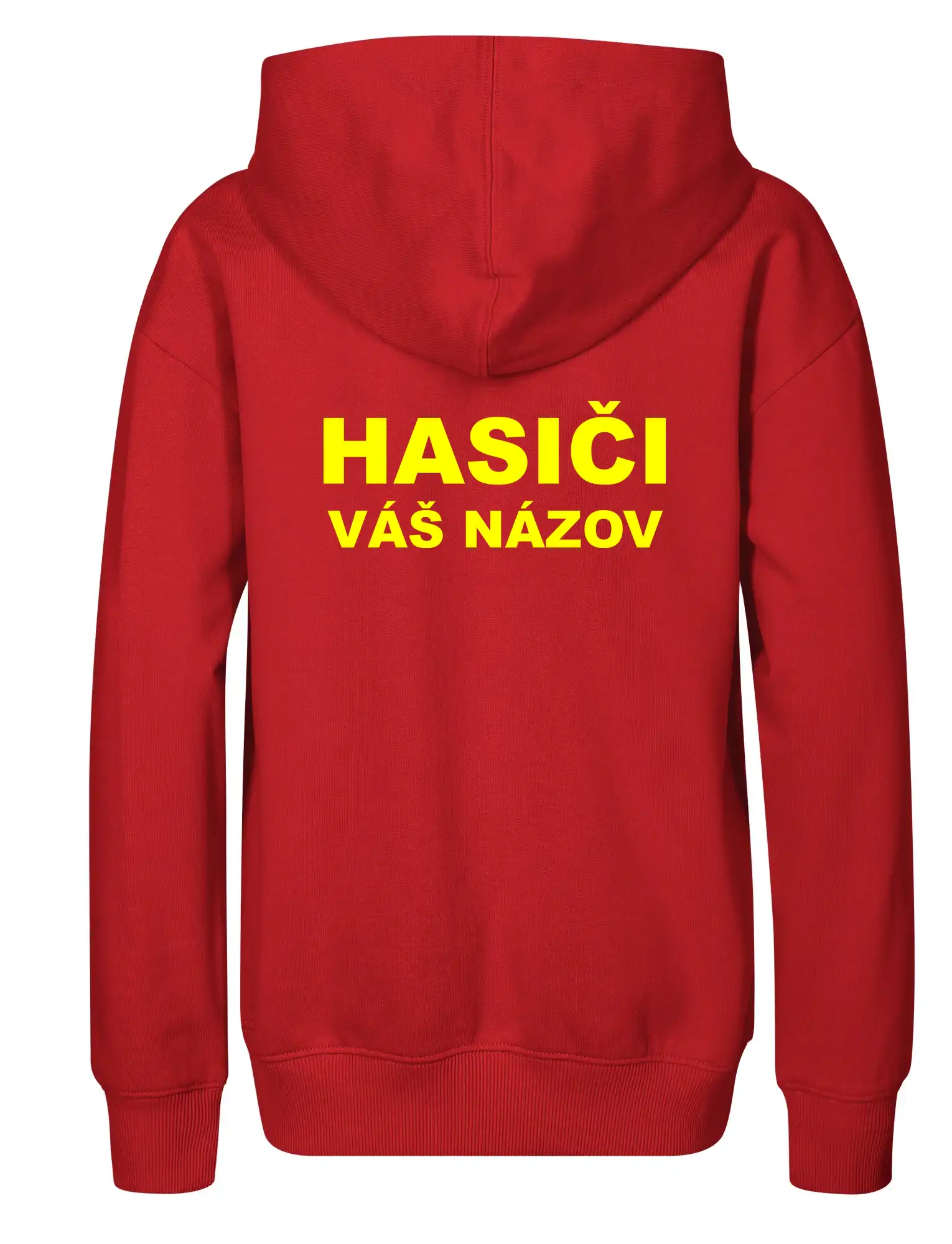 Hasiči - žltý nápis - váš názov zboru