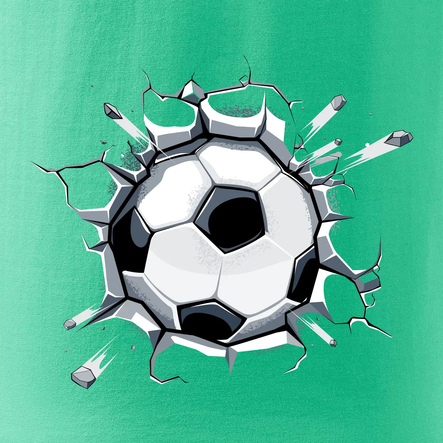 Fotbalový míč v triku