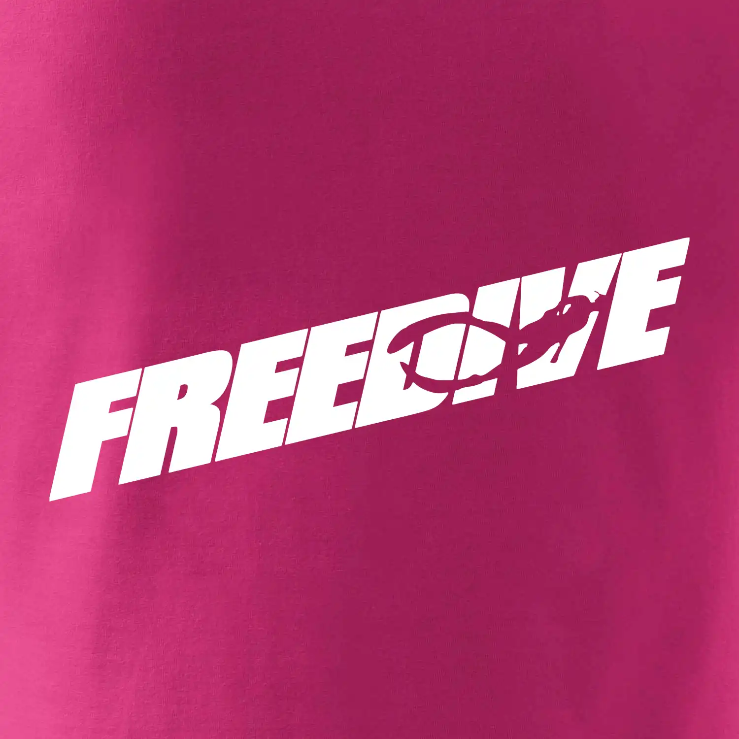 Freedive - nápis s potápěčem