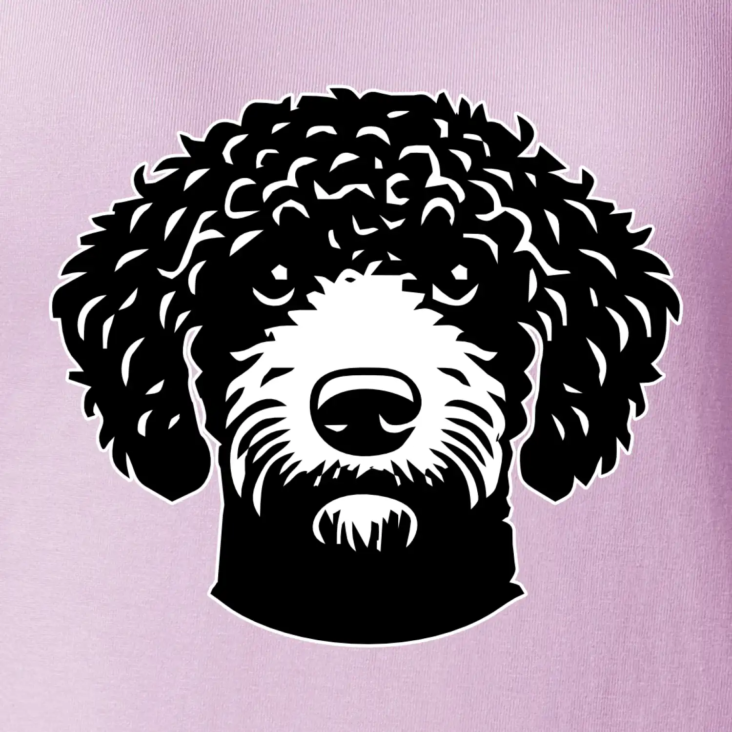 Lagotto romagnolo hlava na prsu