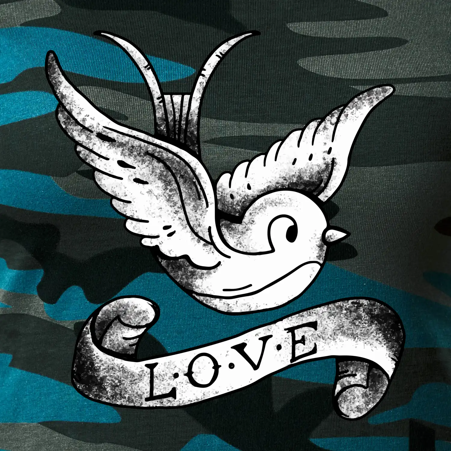 Love holubice - kreslená