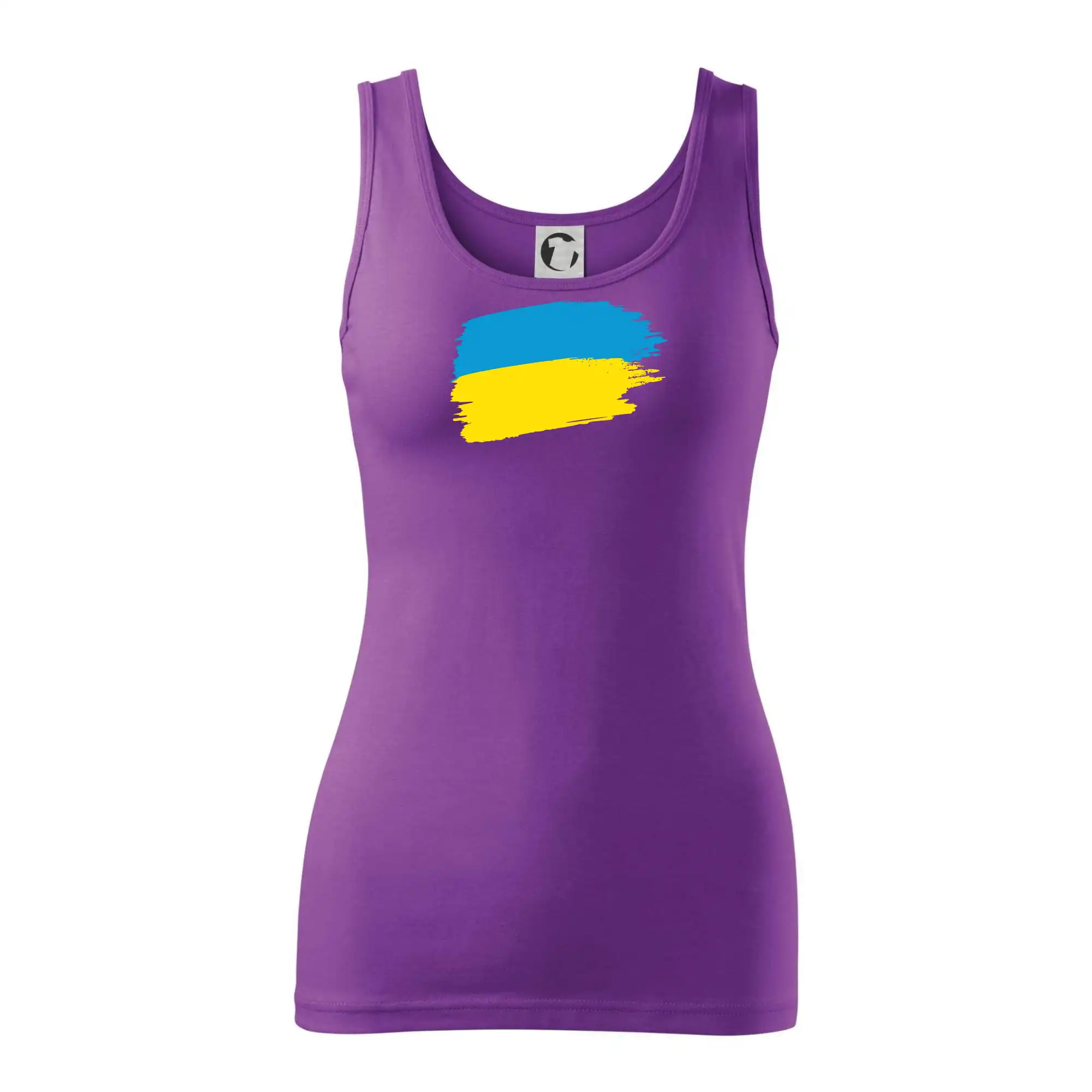 Tričká s vlajkou ukrajiny - Ukrajina vlajka - Dámske tielko