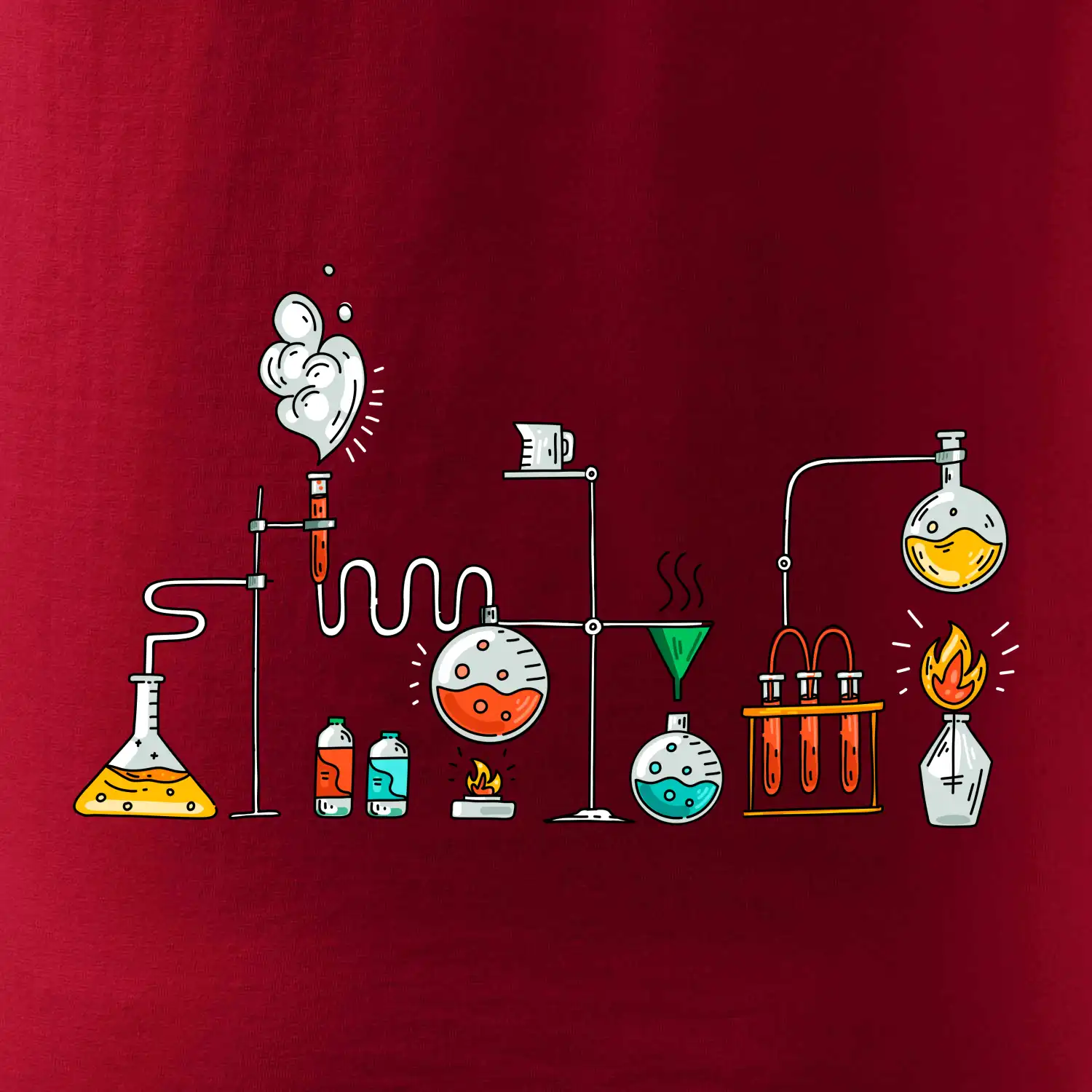 Chemická aparatura barevná