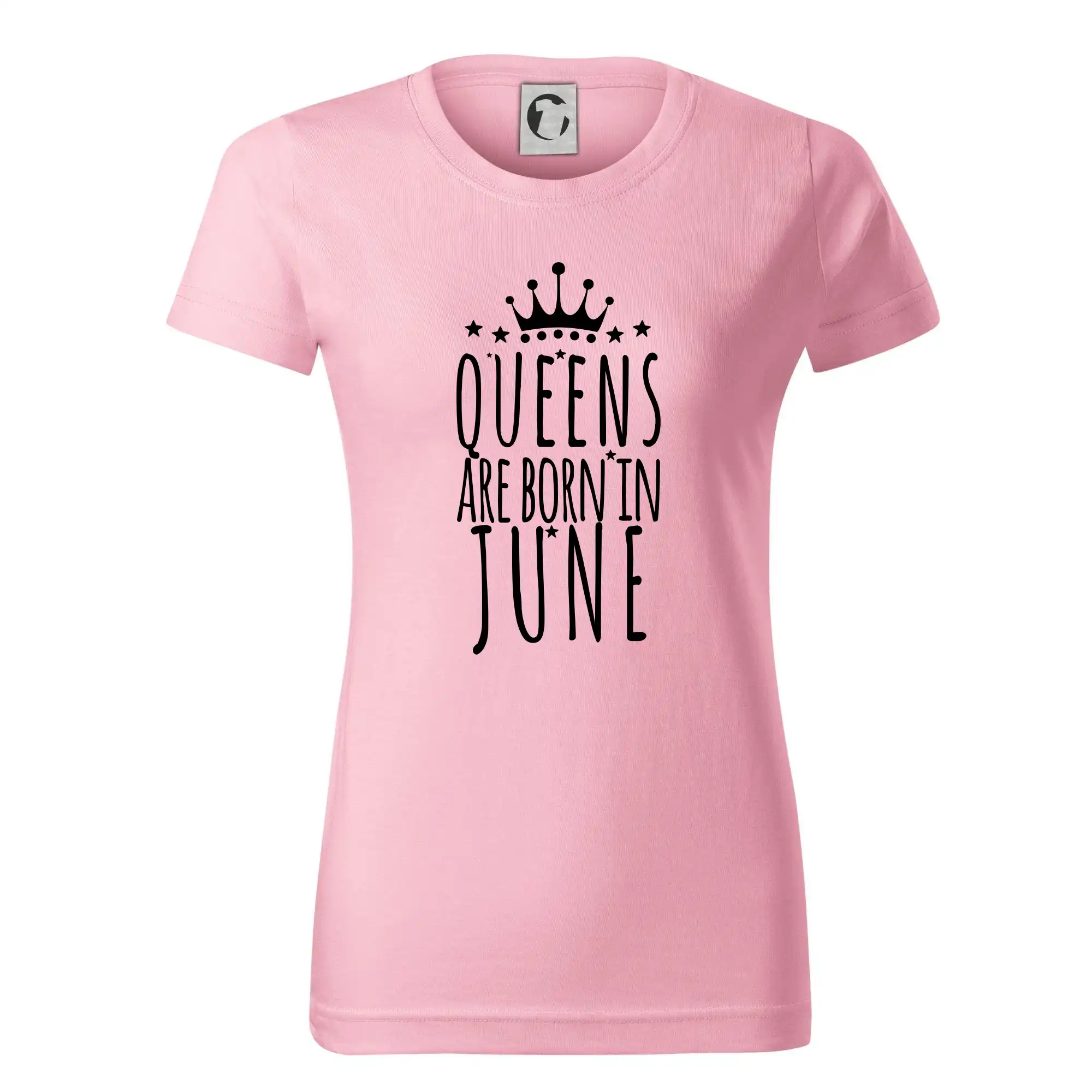 Tričká pre narodených v júni - Queens are born in June - Dámske tričko basic - ľahko voľnejšie a dlhšie