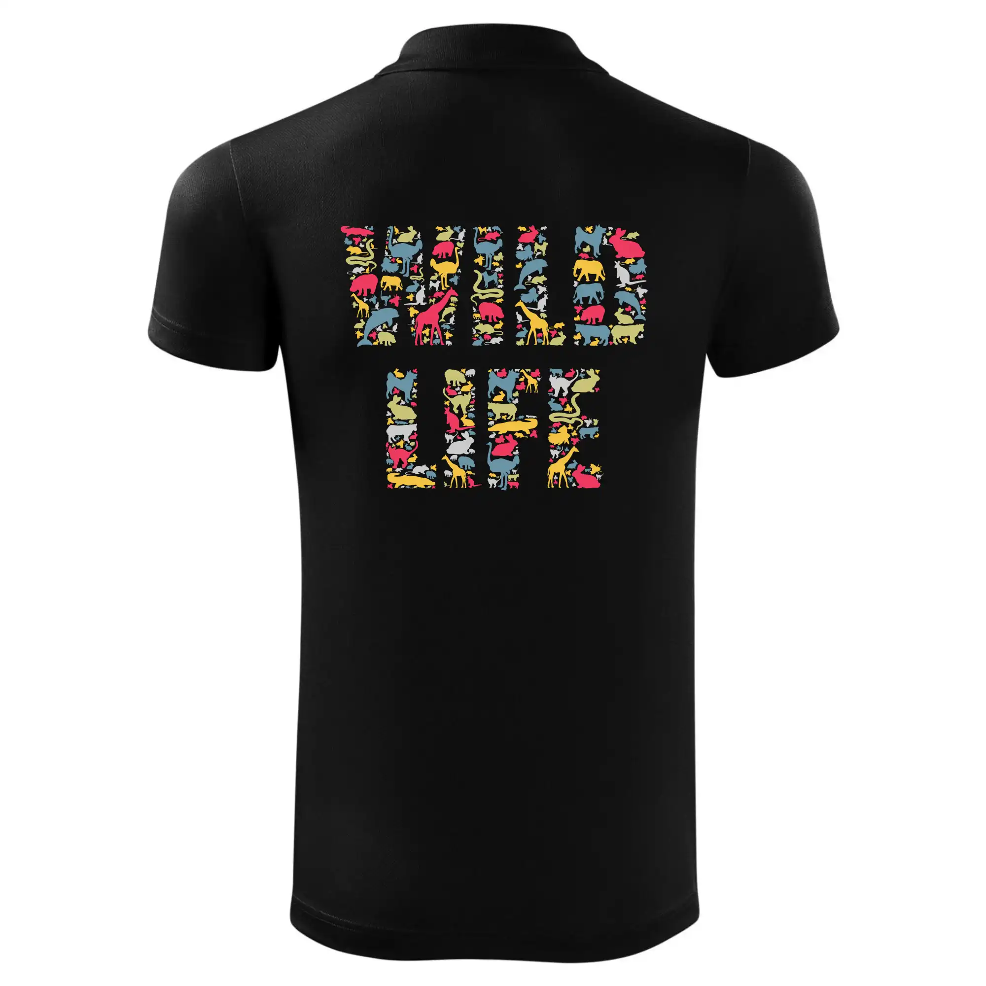 Wild Life nápis ze zvířat