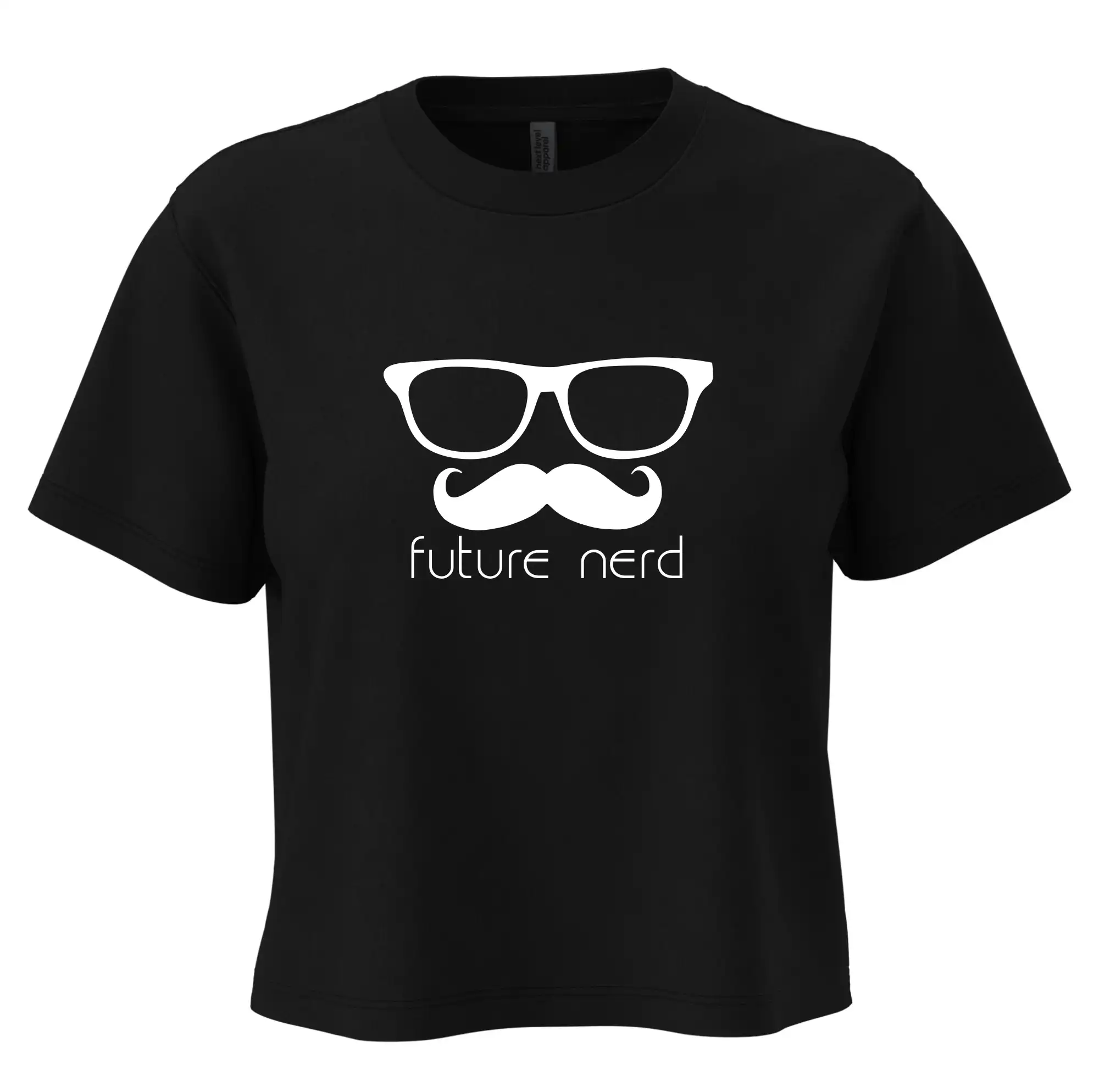 Tričká s fúzikmi - Future nerd - Boxy cropped tričko OVERSIZE