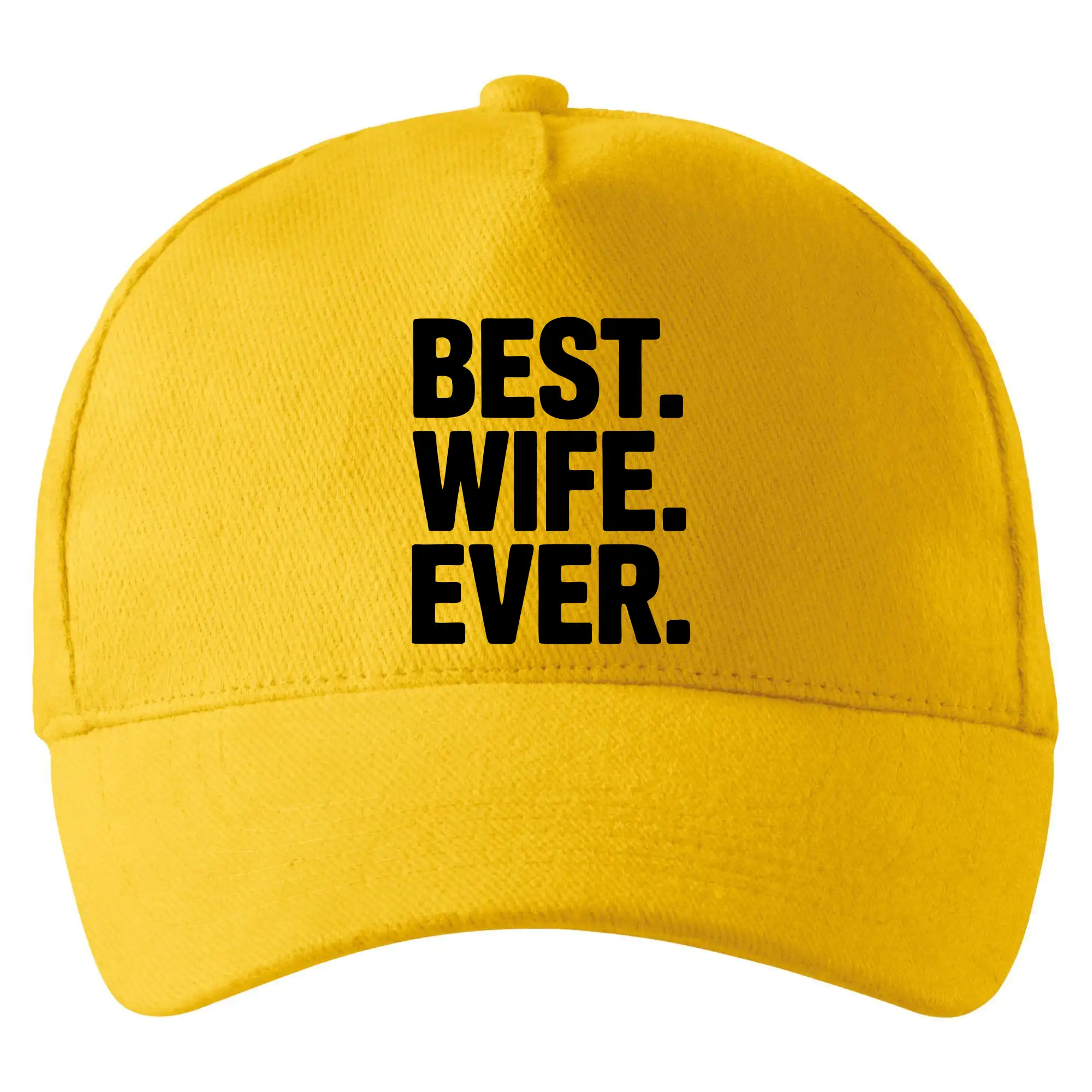 Tričká a mikiny pre mamičky - Best wife ever - Šiltovka so zahnutým šiltom a mosaznou sponou