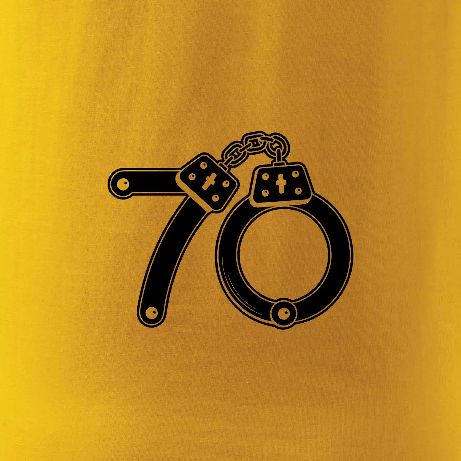 Narozeninové tričko pro policajta - pouta 70