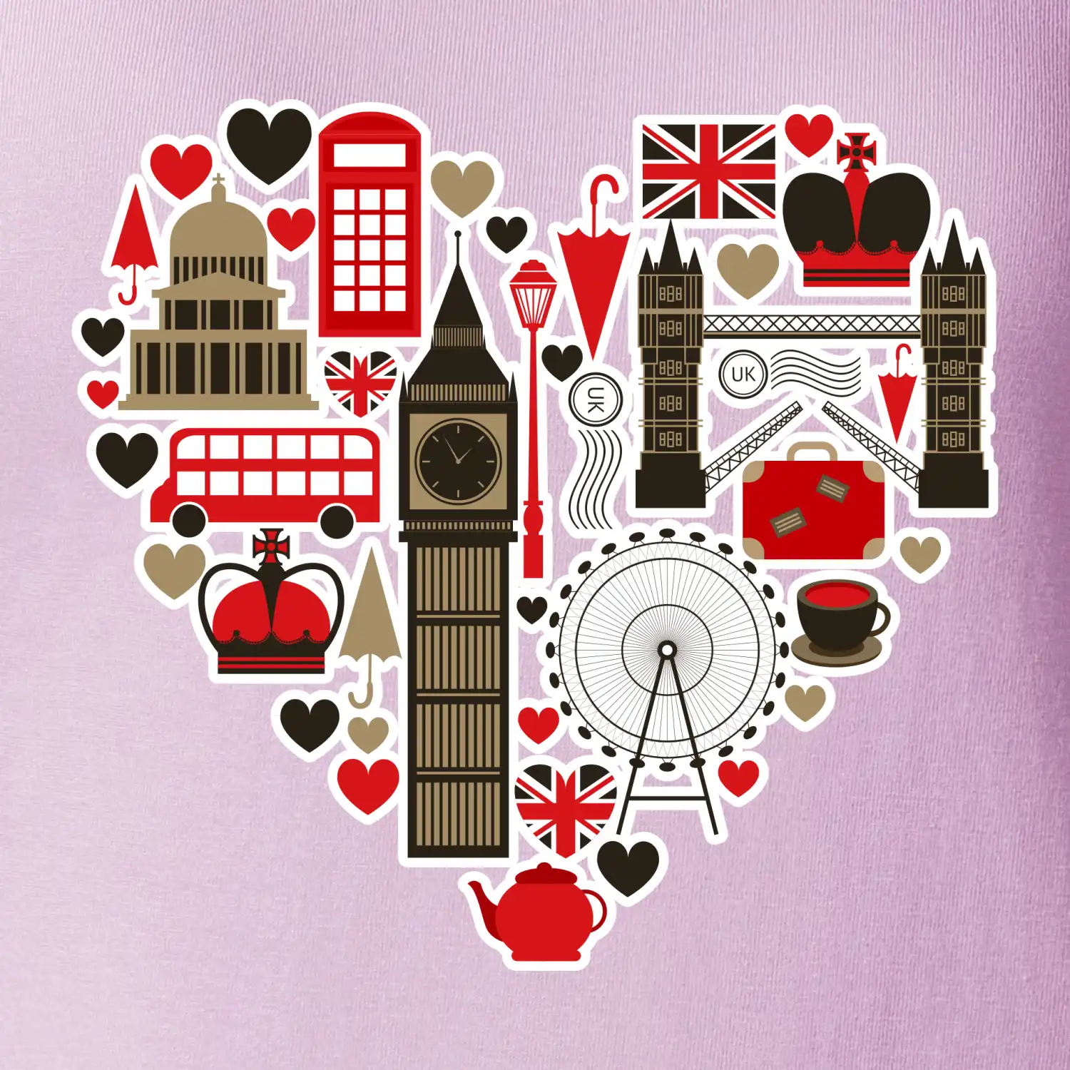 Britské srdce - objekty