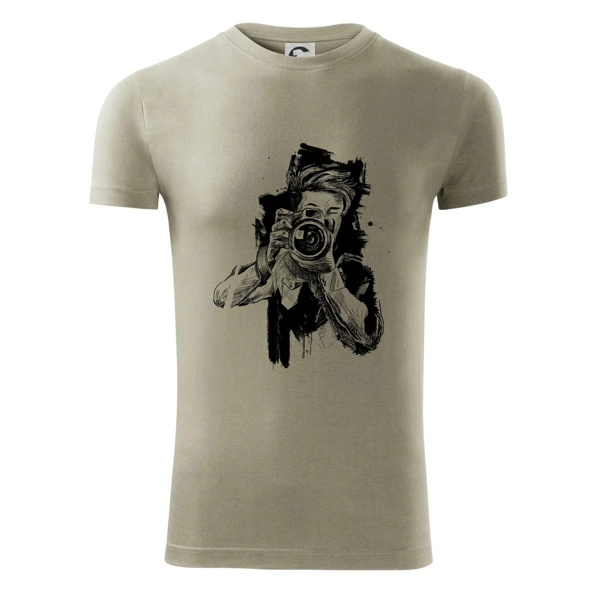 Fotograf kreslený tužkou