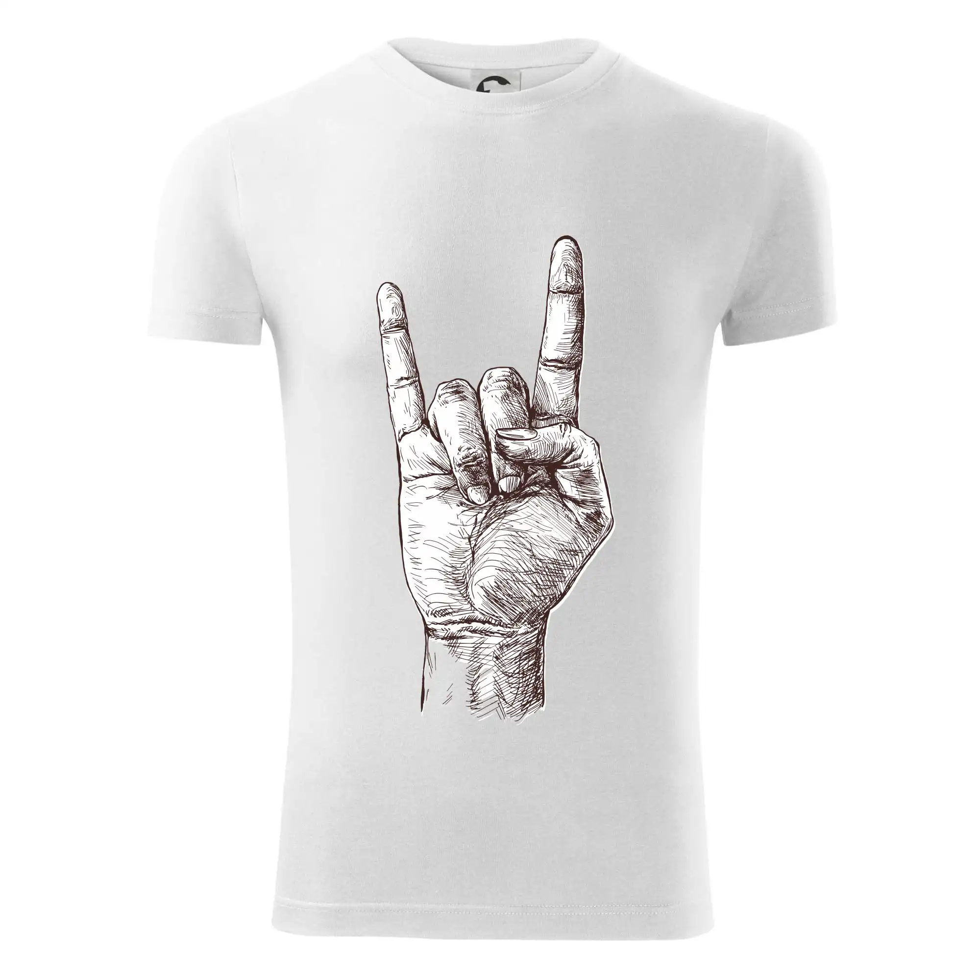 Rocková ruka kreslená