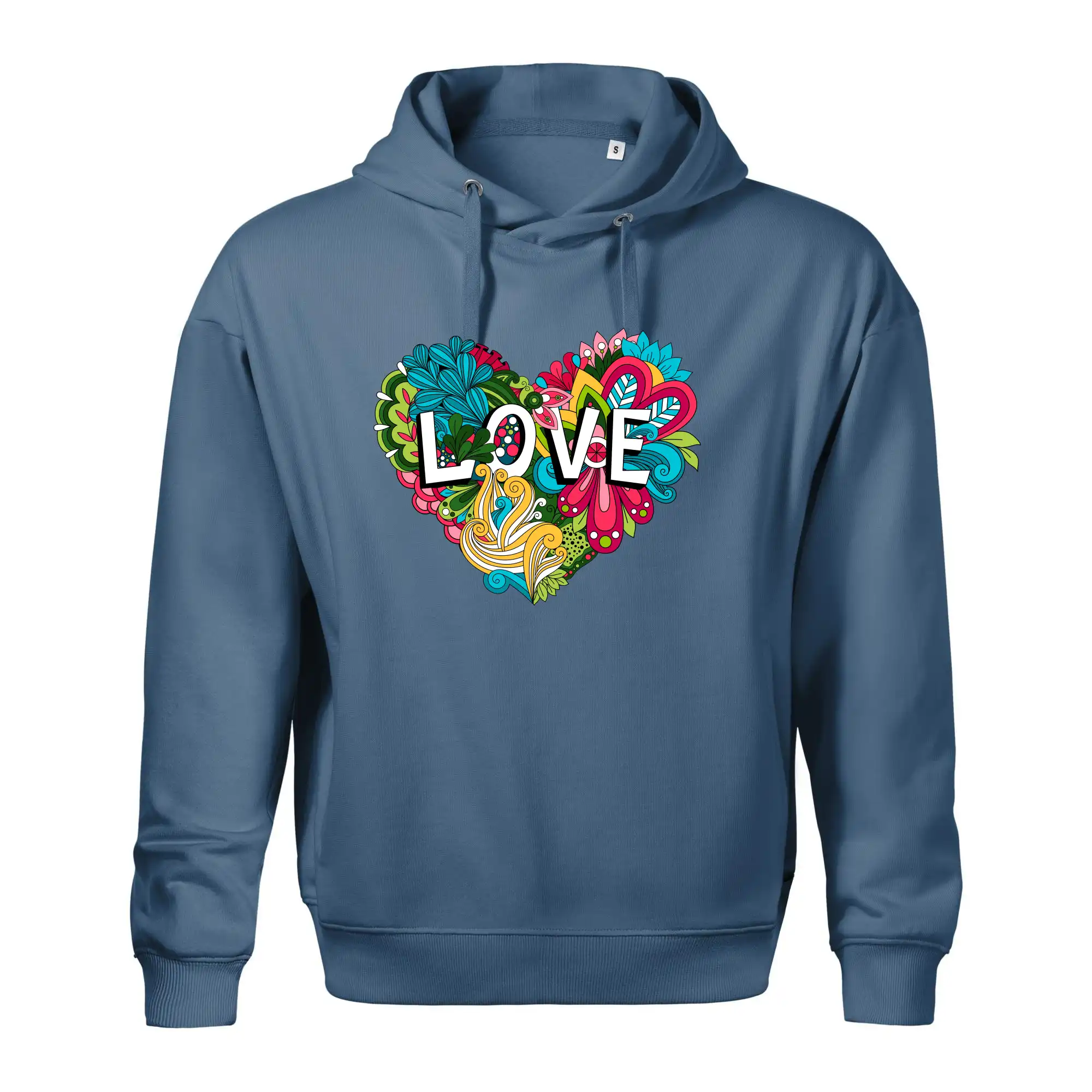 Love nápis květovaný
