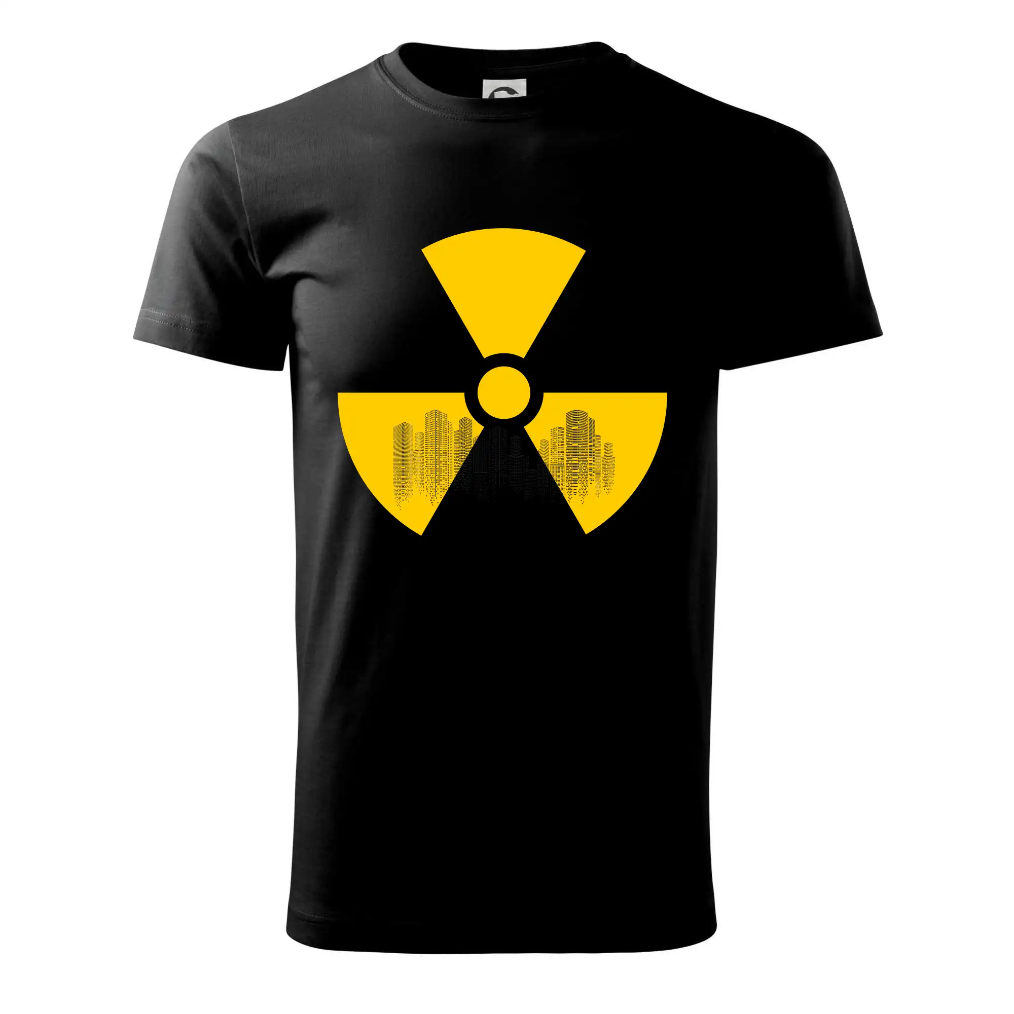 Radioaktivita - silueta města