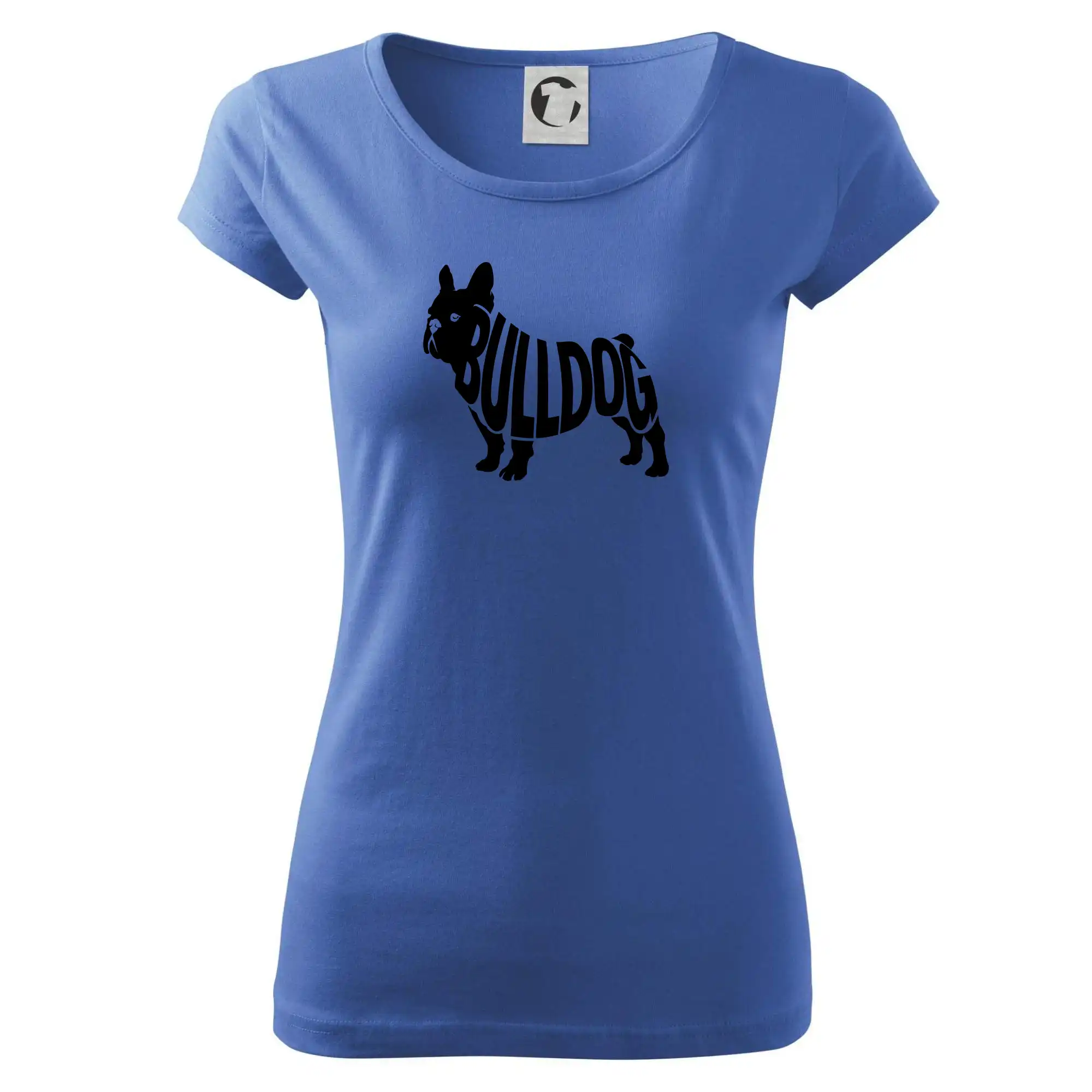 Ostatné psie plemená - Bulldog nápis v tele - Dámske tričko Pure