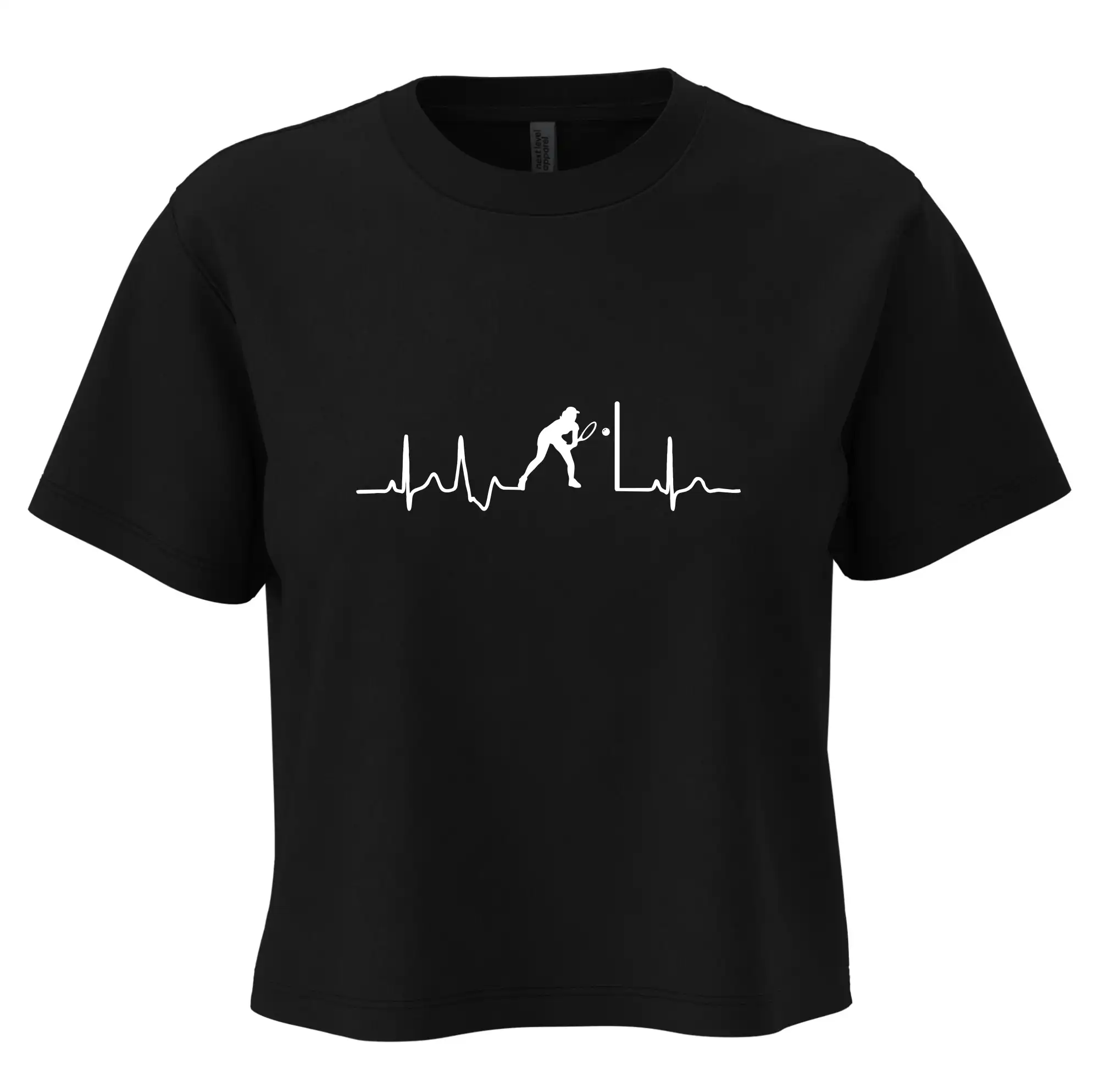 Tričká s motívom Squash - Ekg squash žena - Boxy cropped tričko OVERSIZE