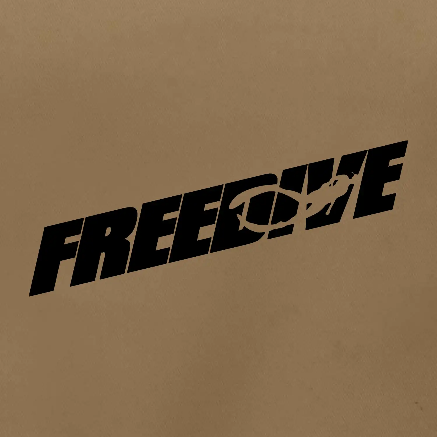 Freedive - nápis s potápěčem