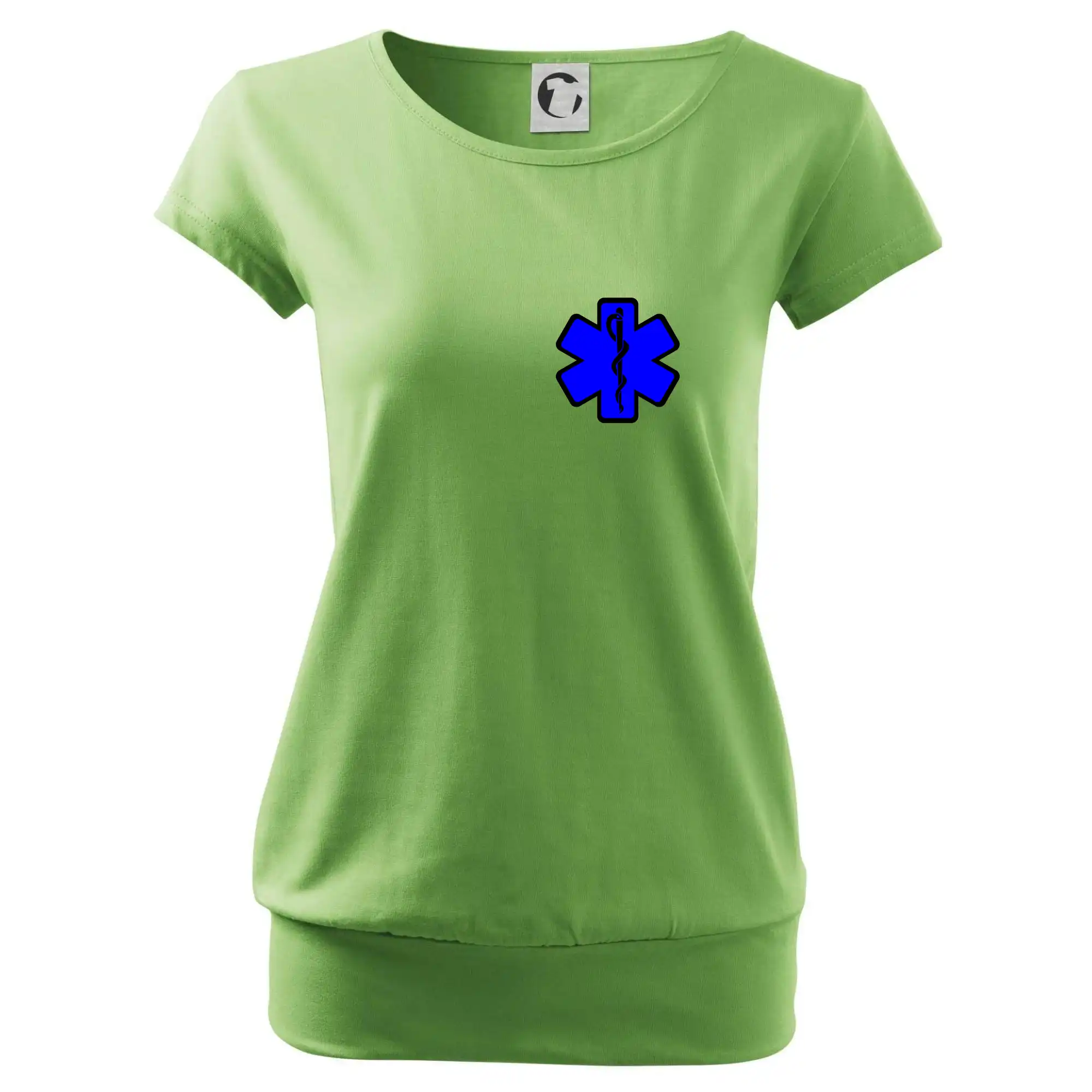 Tričká a mikiny pre záchranárov a lekárov - Kvalitné oblečenie pre zdravotníkov - Rescue - Hviezda na prsníku + nápis na chrbte - Voľné tričko city