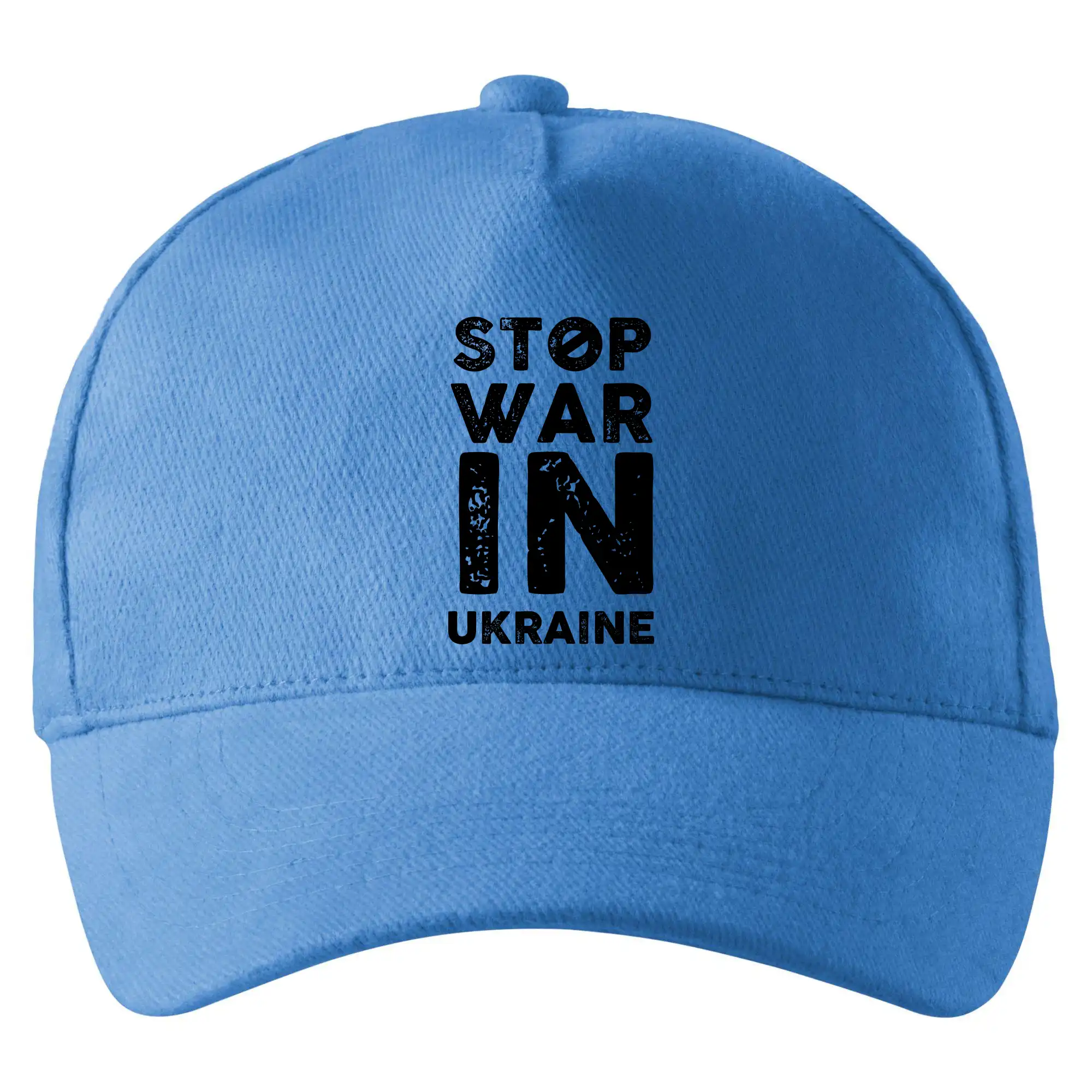 Černý nápis Stop war in ukraine