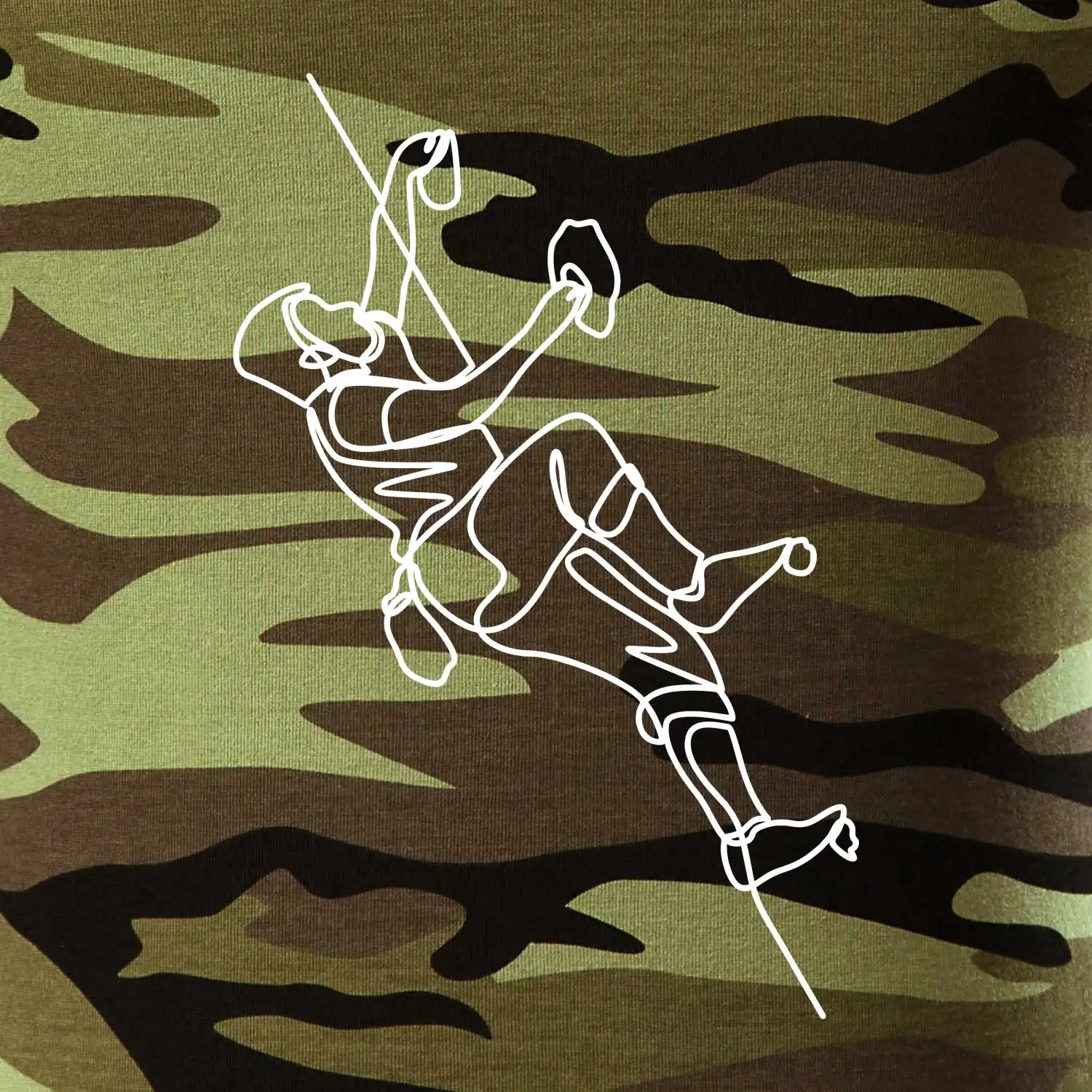 Lezecká stěna jedním tahem