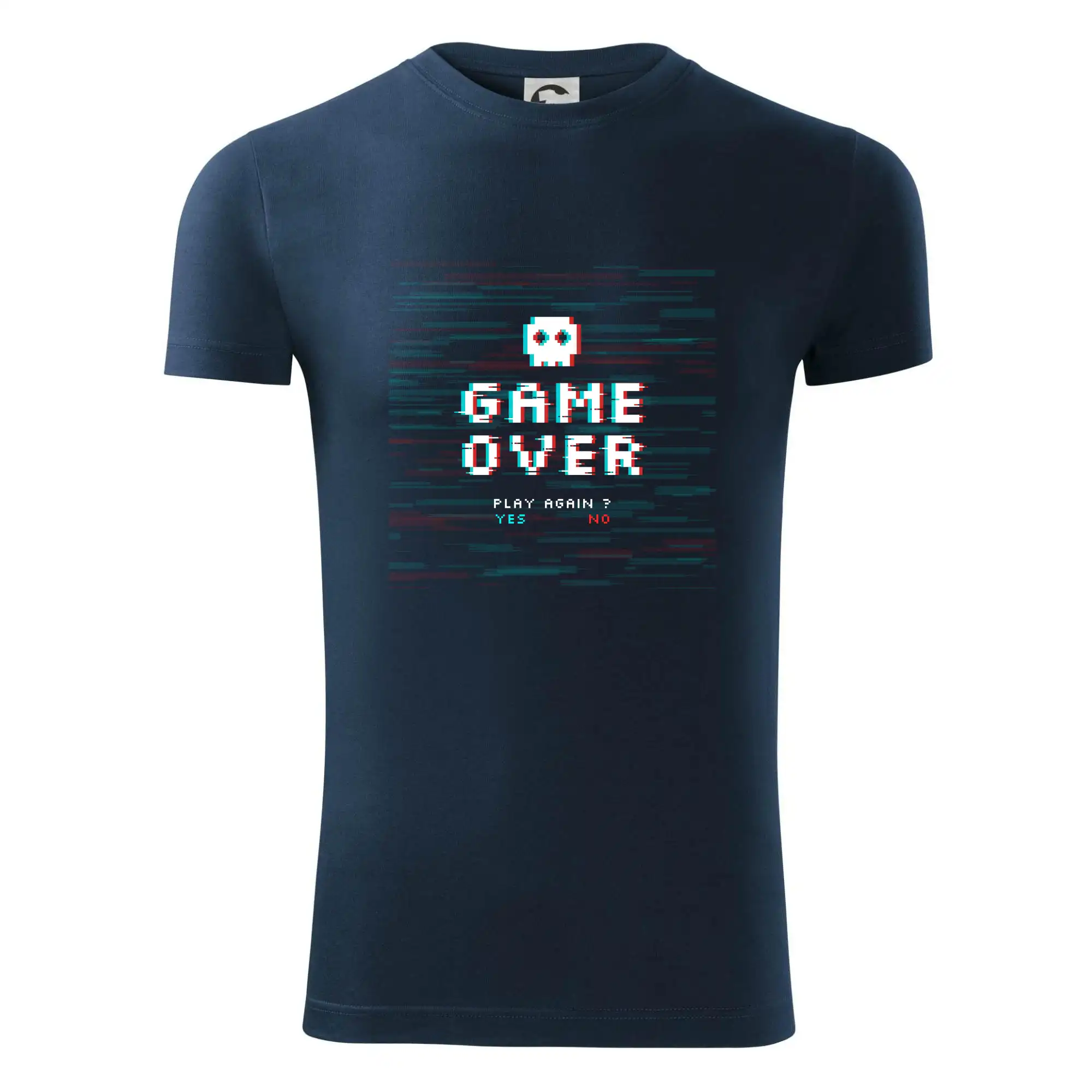 Tričká pre ajťákov - Game over play again - Viper FIT - Pánske zúžené tričko