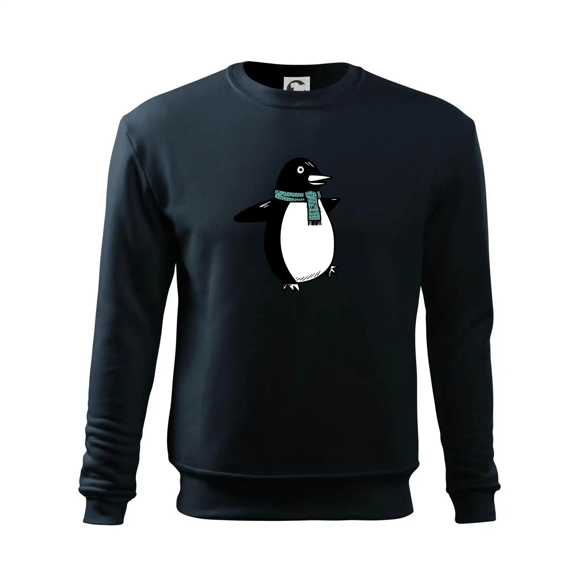 Tučňák se zelenou šálou