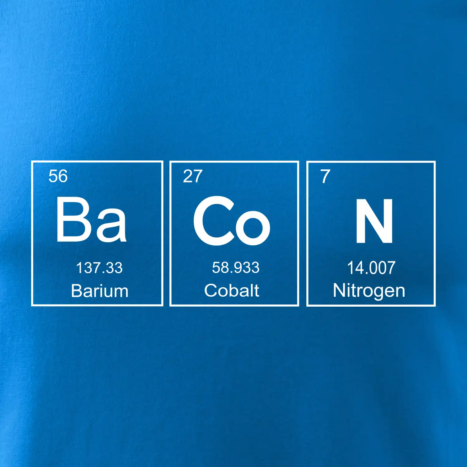 Bacon - periodická tabulka