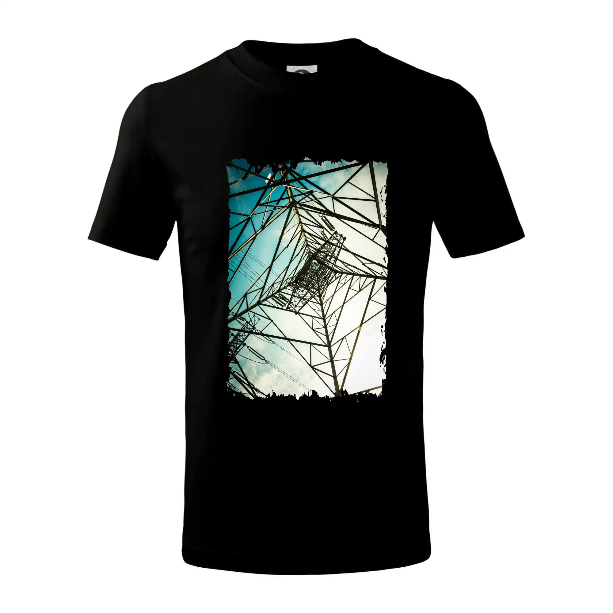 Barevné nebe - stožáry vysokého napětí