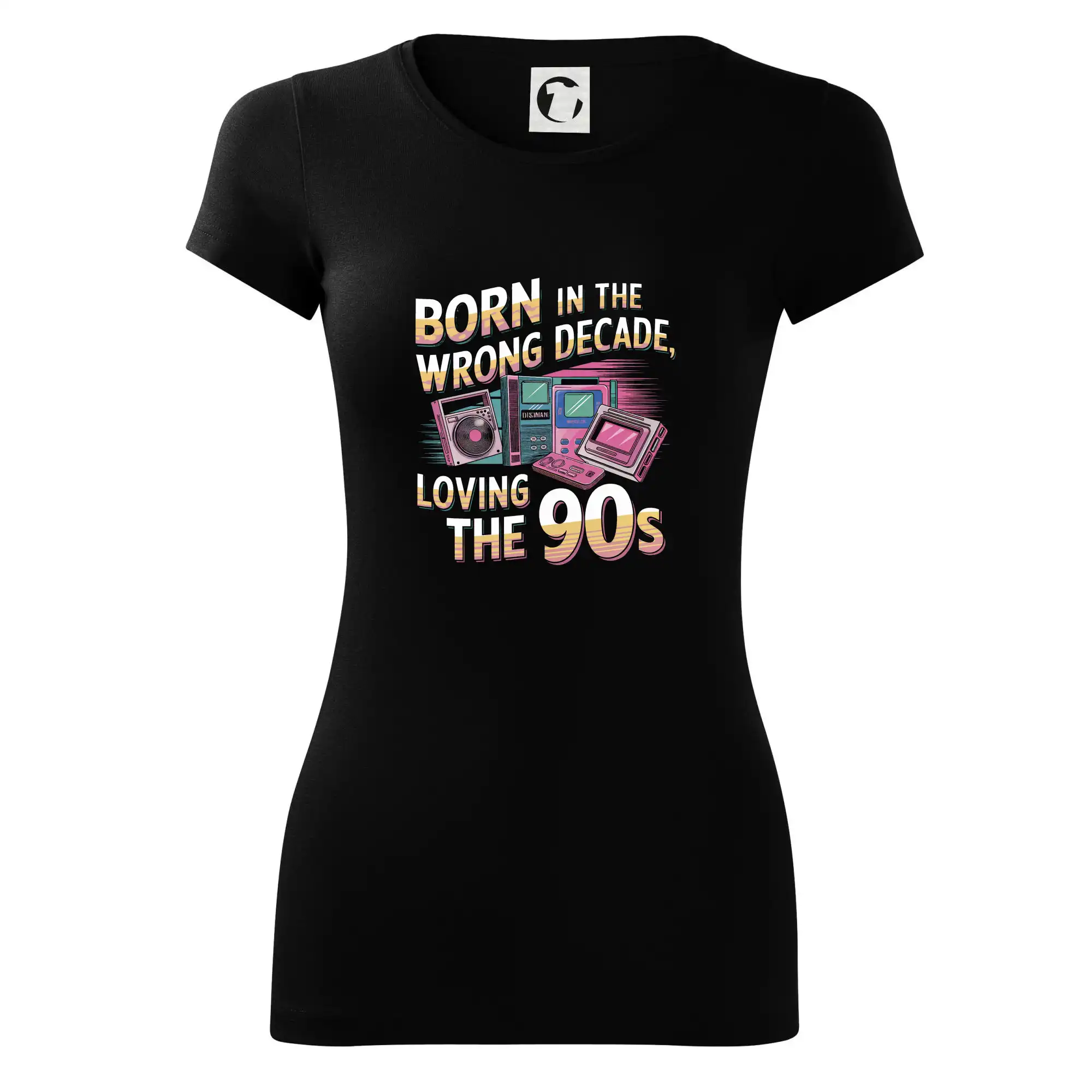 Born in the Wrong Decade, Loving the 90s - Dámske tričko Glance - Priliehavejší strih