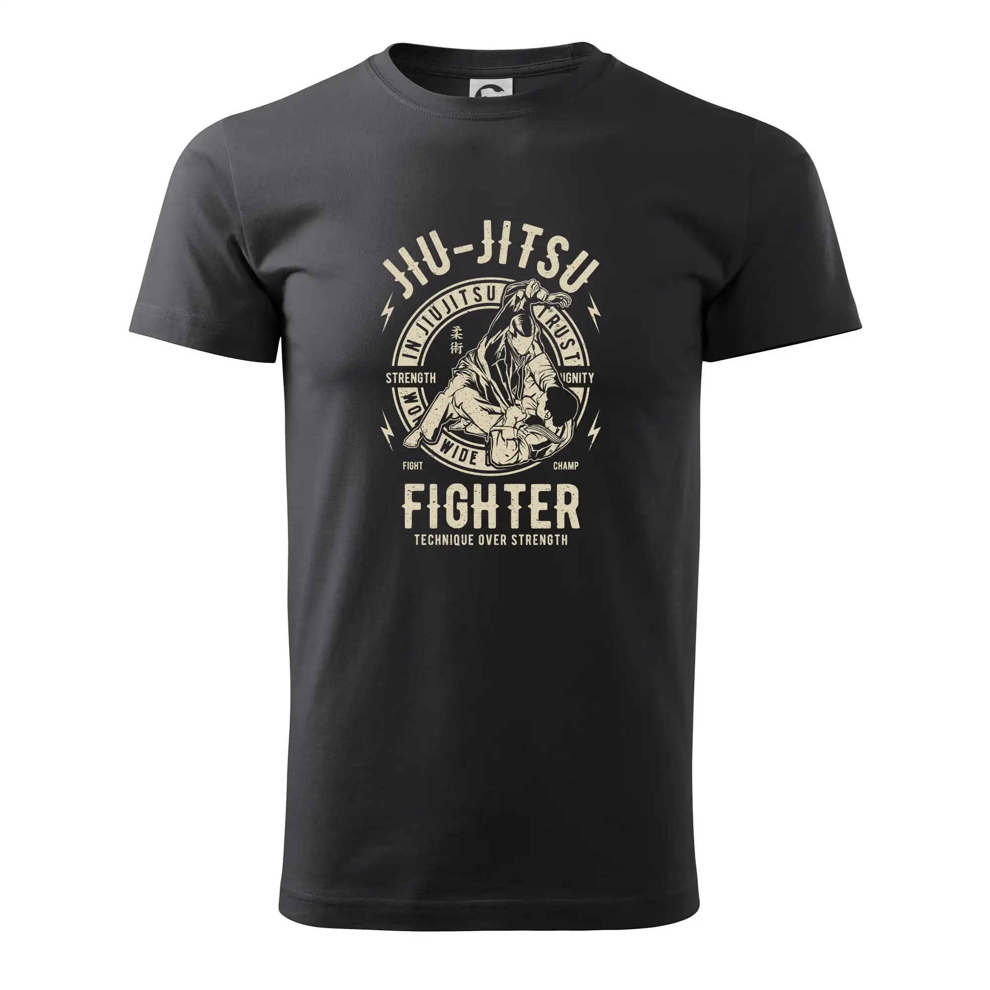 Tričká Karate - Jiu Jitsu logo guľaté - Pánske tričko nižšej gramáže