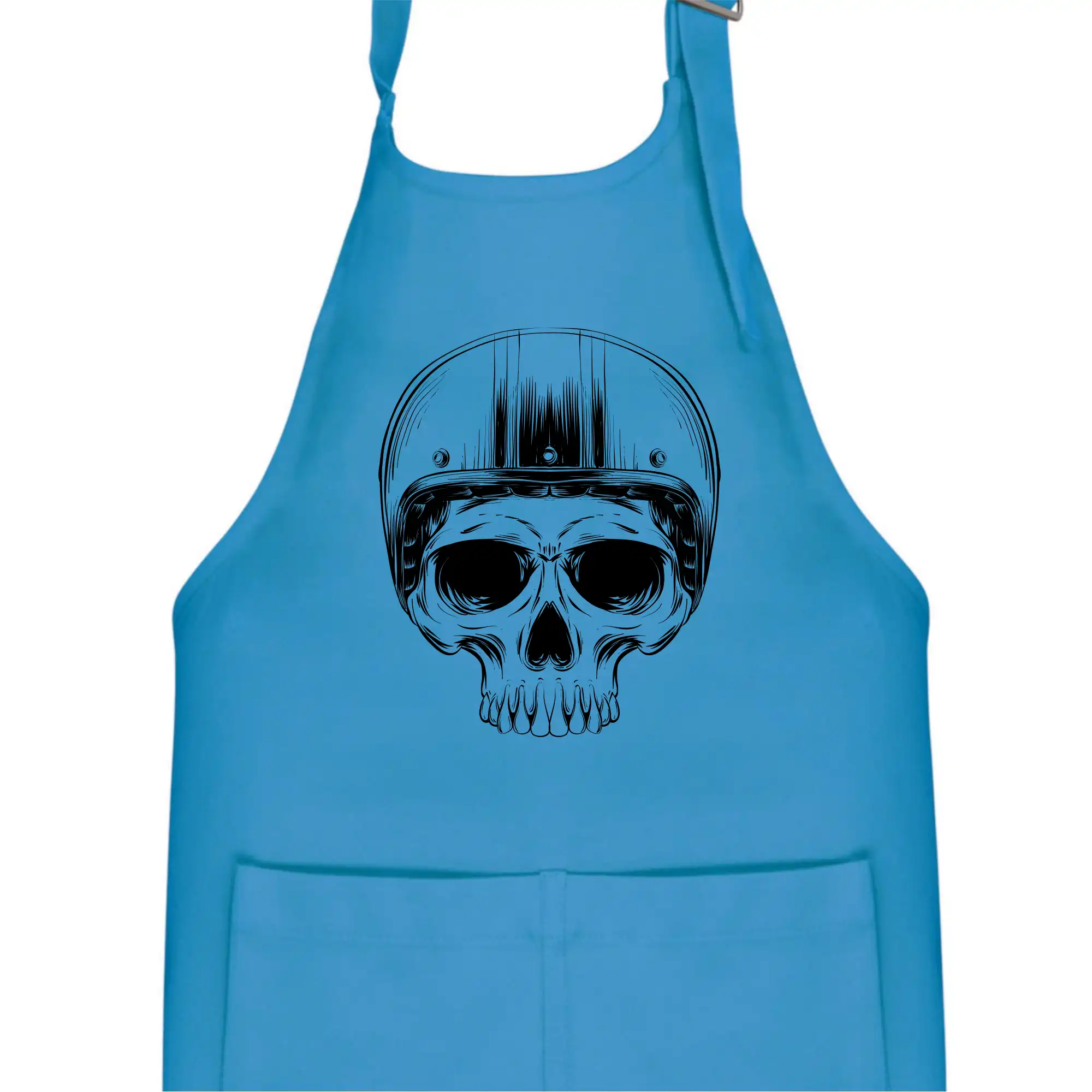 Motorkář lebka s kulatou hlavou