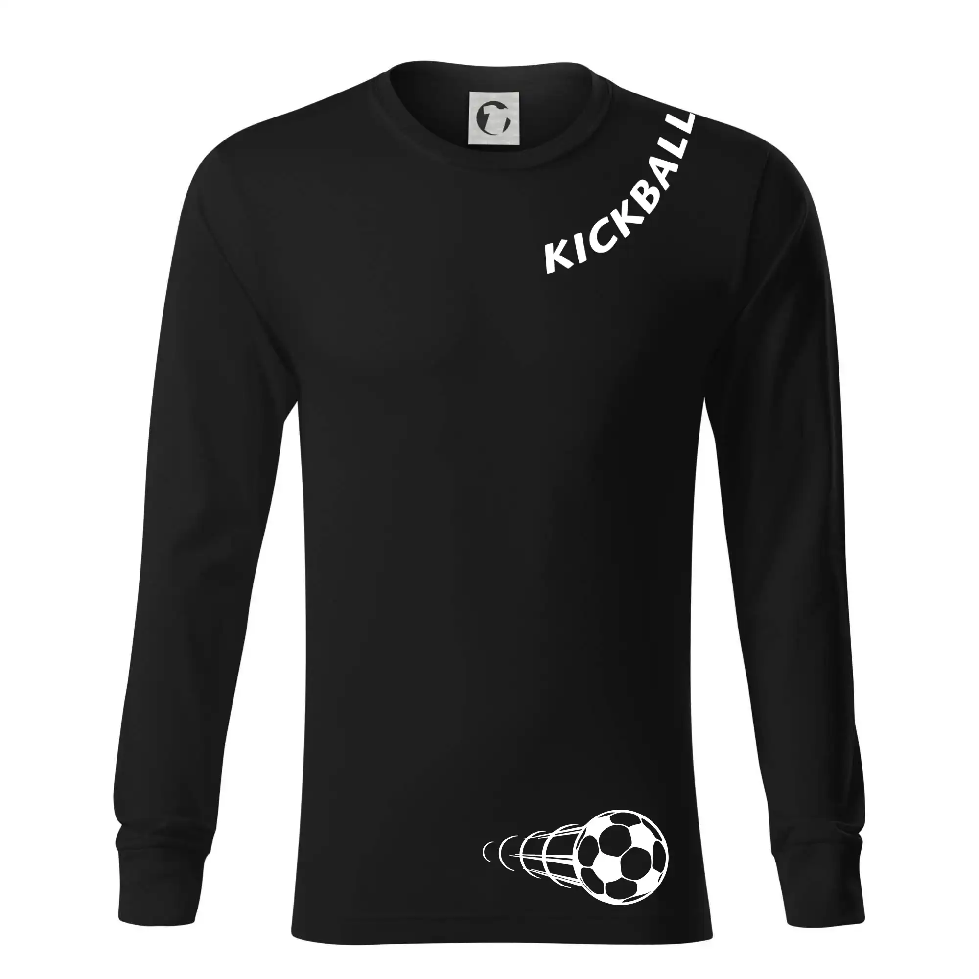 Kickball nápis šikmo
