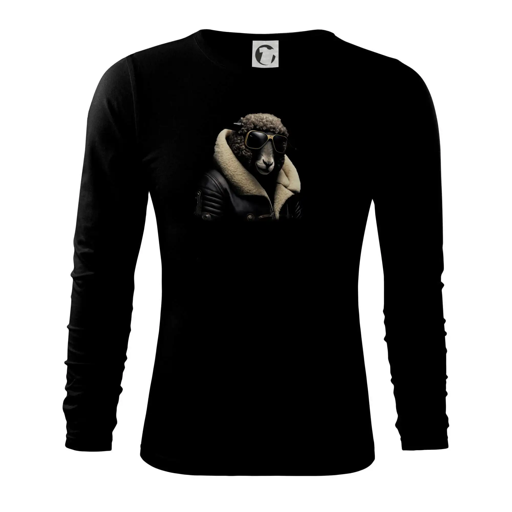 Tričká so zvieratami - Ovce v bundě - Tričko s dlhým rukávom FIT-T long sleeve