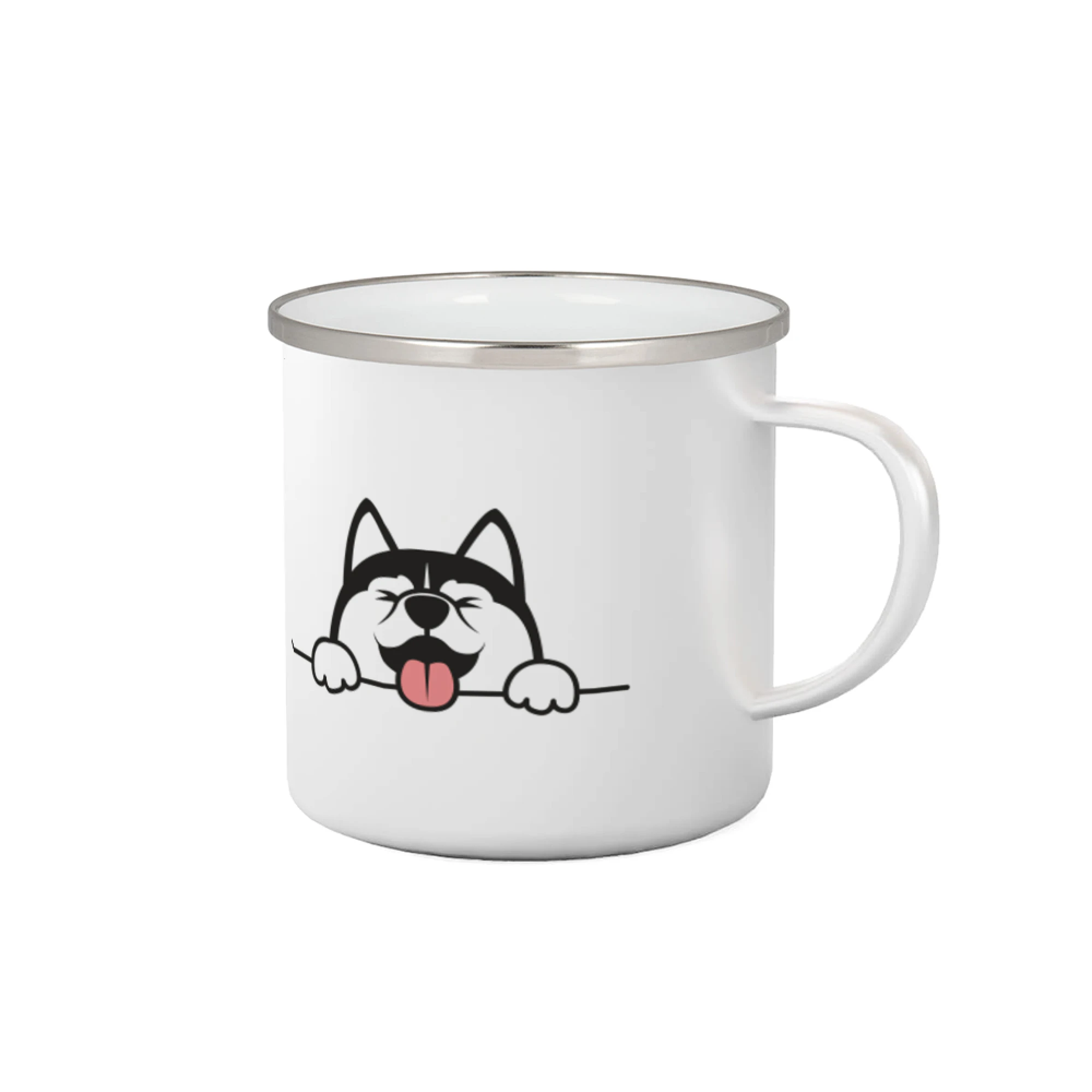 Tričká s motívom Sibírsky husky - Husky veselý - Plecháčik