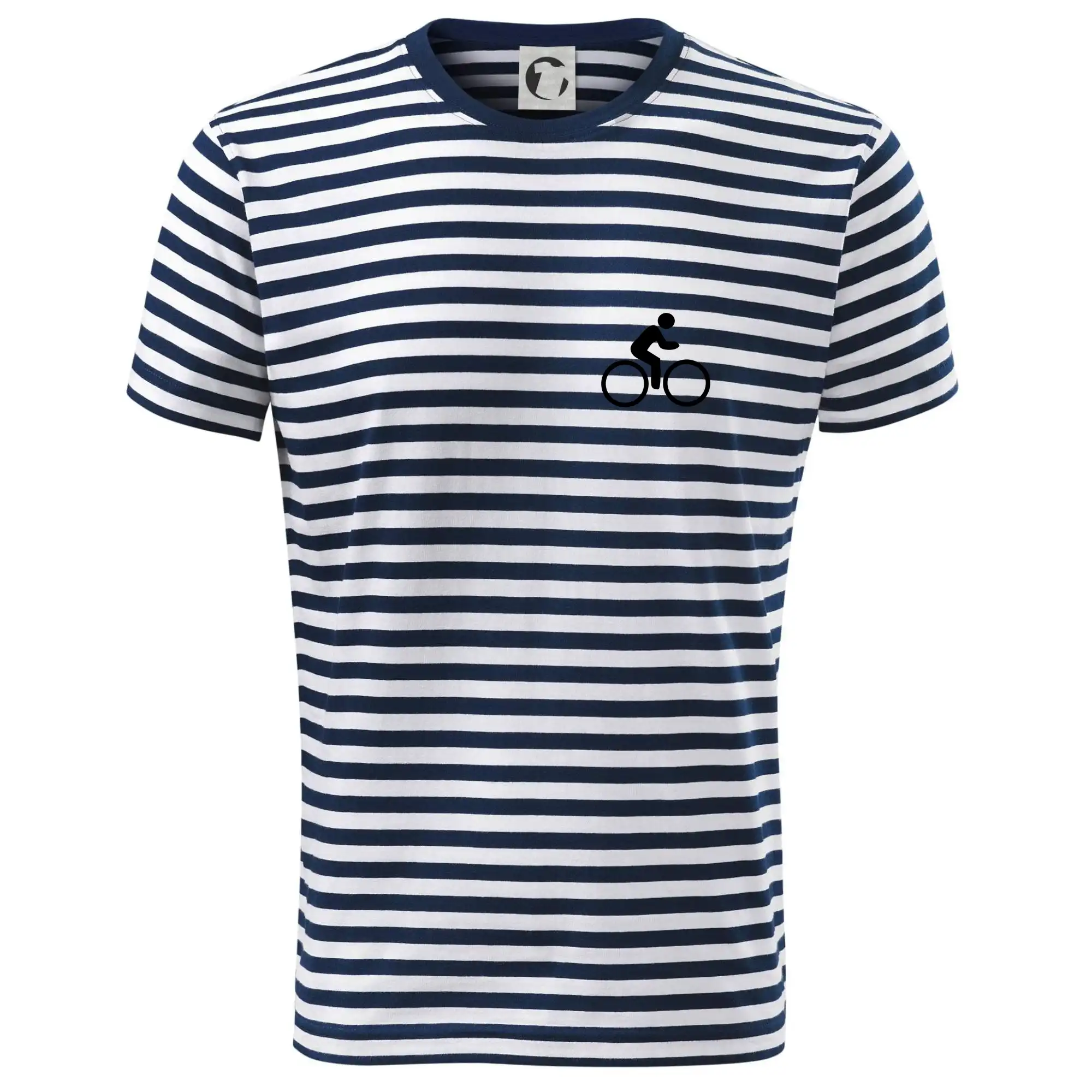 Tričko ako darček pre cyklistu - Obrázok kolesa na prsníku - ikona panáčik - Dětské triko na vodu