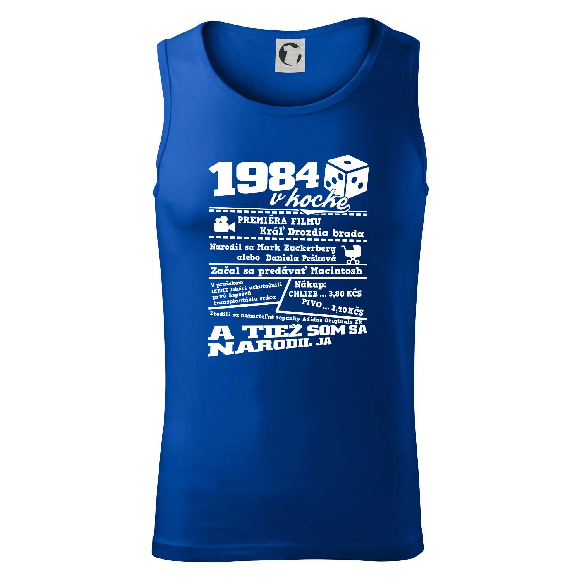 Trička s ročníkom 1984 - 1984 v kocke - Tielko pánske Core