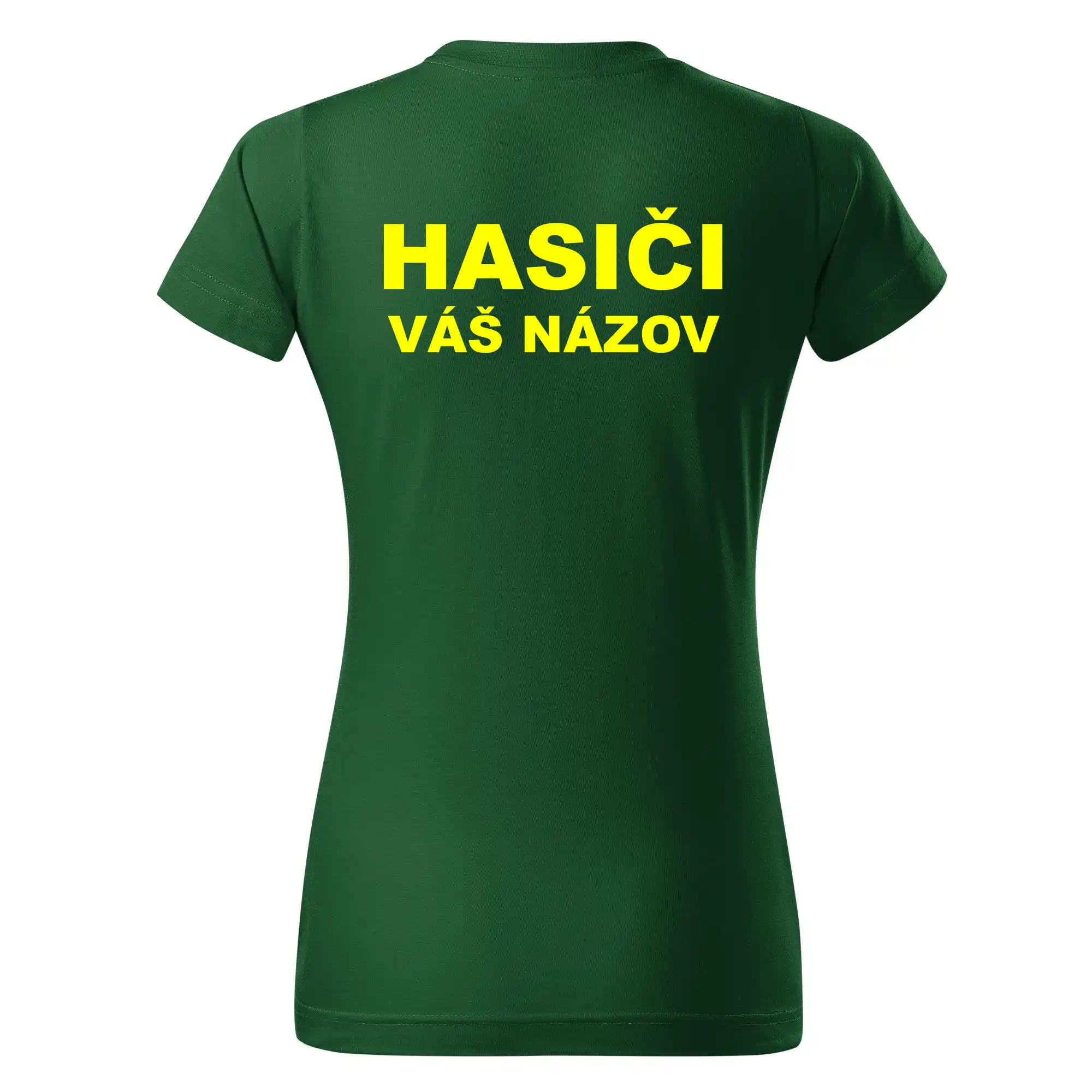 Hasiči - žltý nápis - váš názov zboru