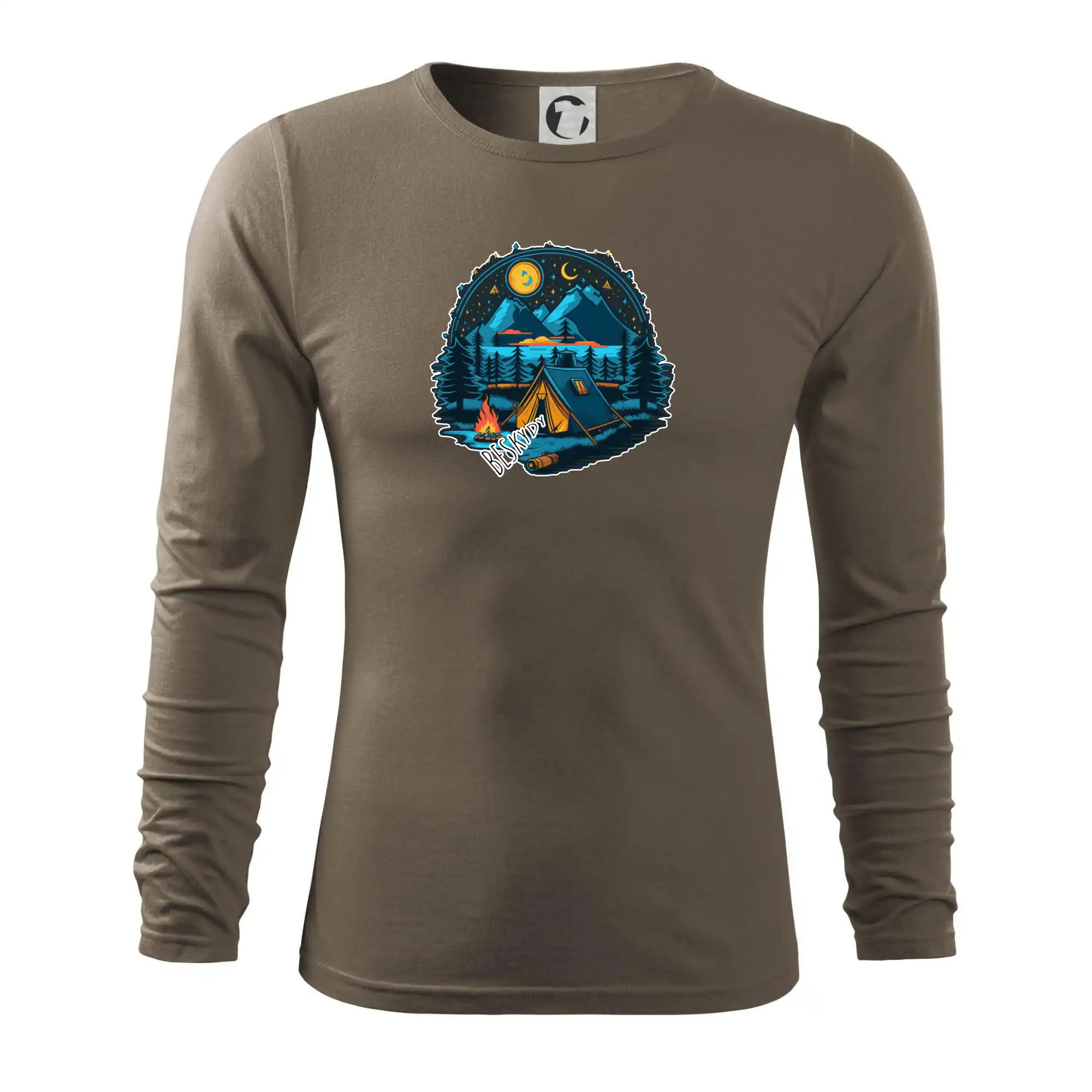 Trička na kempovanie - Beskydy pod stanom - Tričko s dlhým rukávom FIT-T long sleeve
