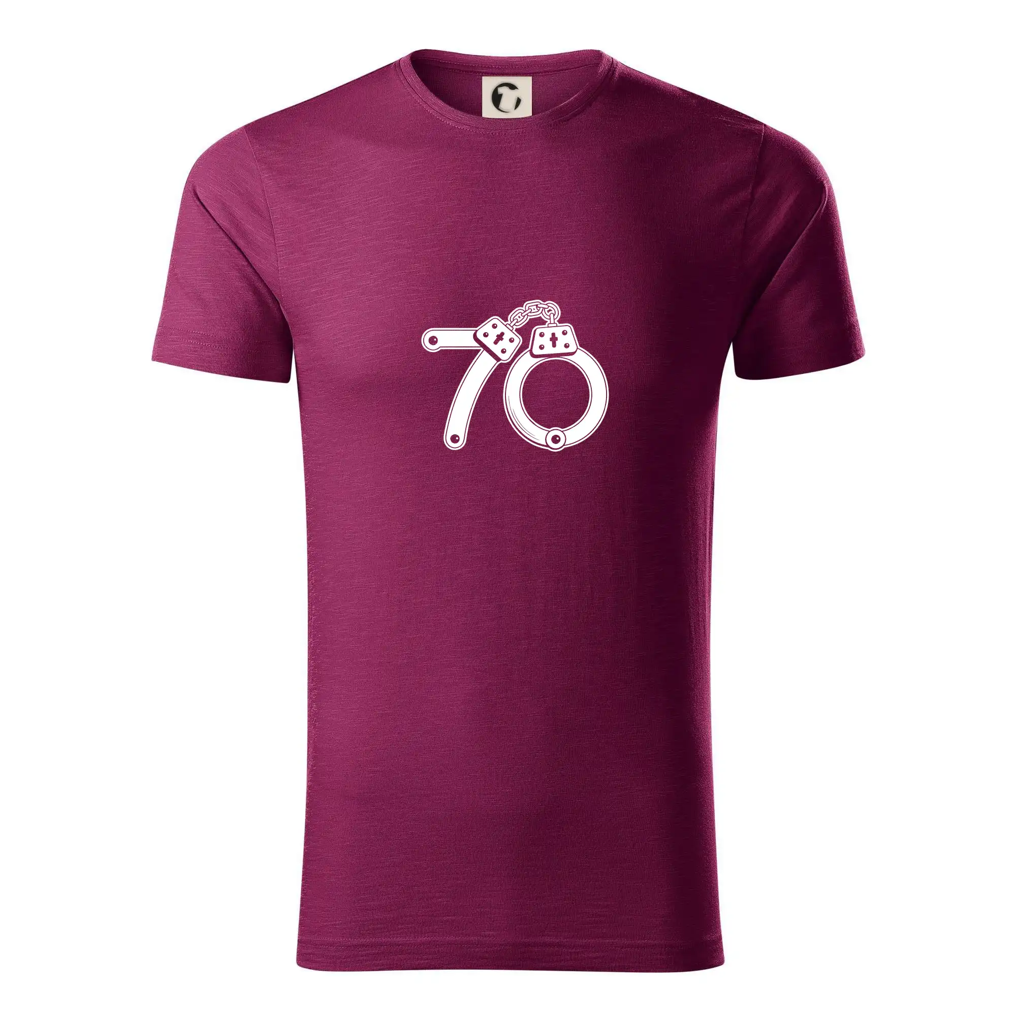 Tričká k narodeninám - Narodeninové tričko pre policajta - putá 70 - Tričko z organickej bavlny