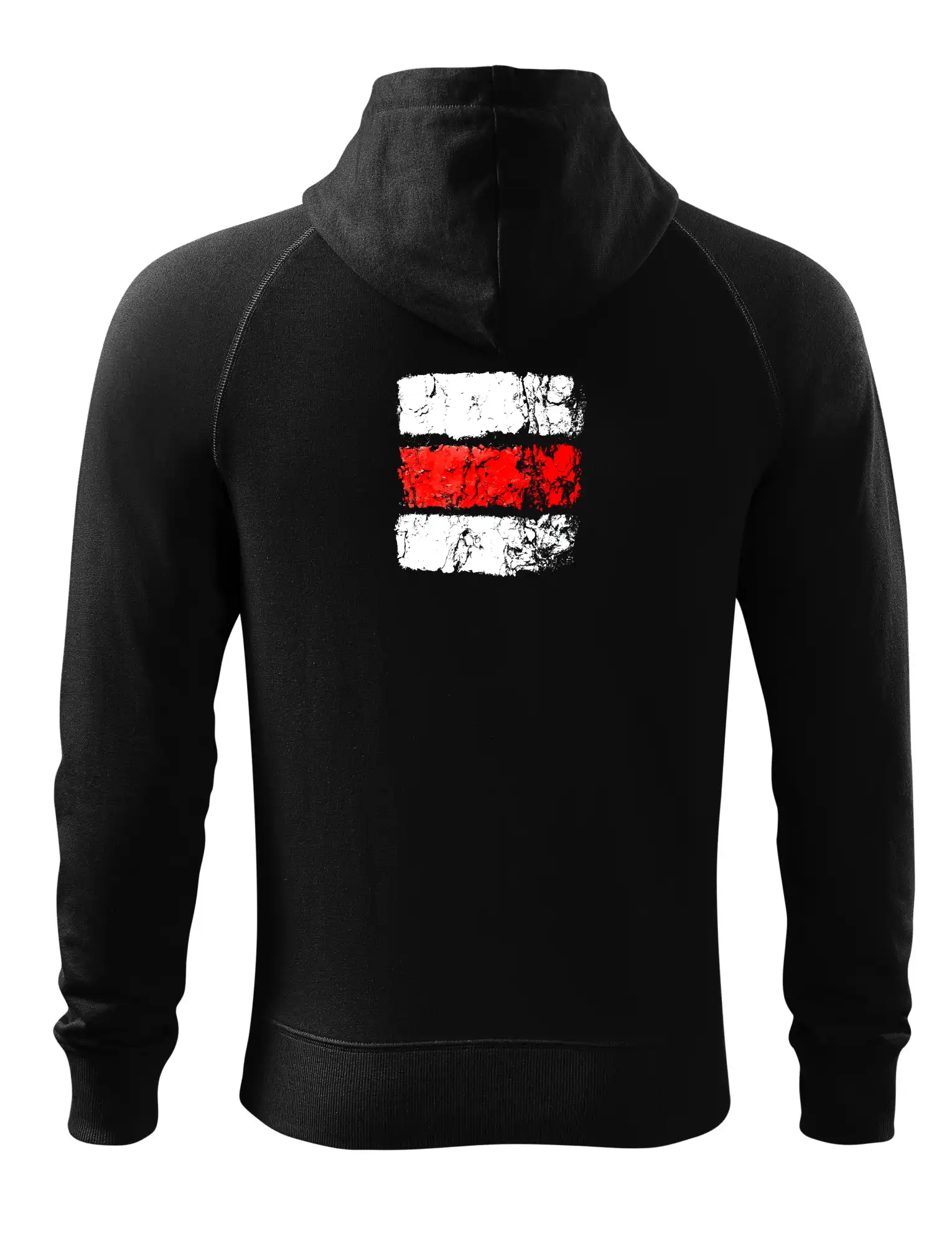 Trička pre cestovateľov - Turistická značka - červená - Mikina Voyage  - 100% bavlna