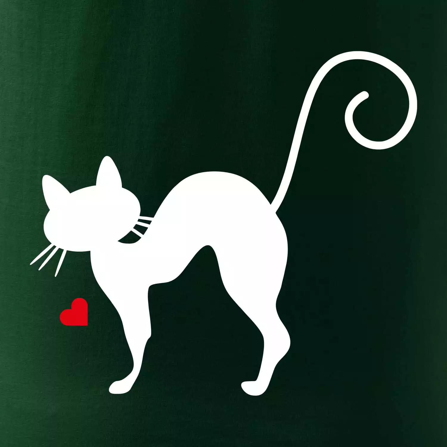 Zamilovaná kočka prohnutá