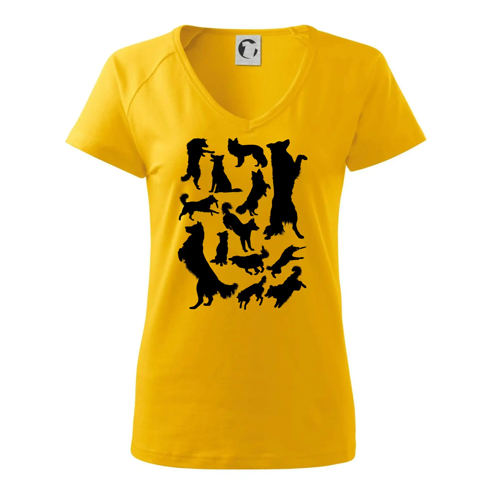 Border kolie siluety