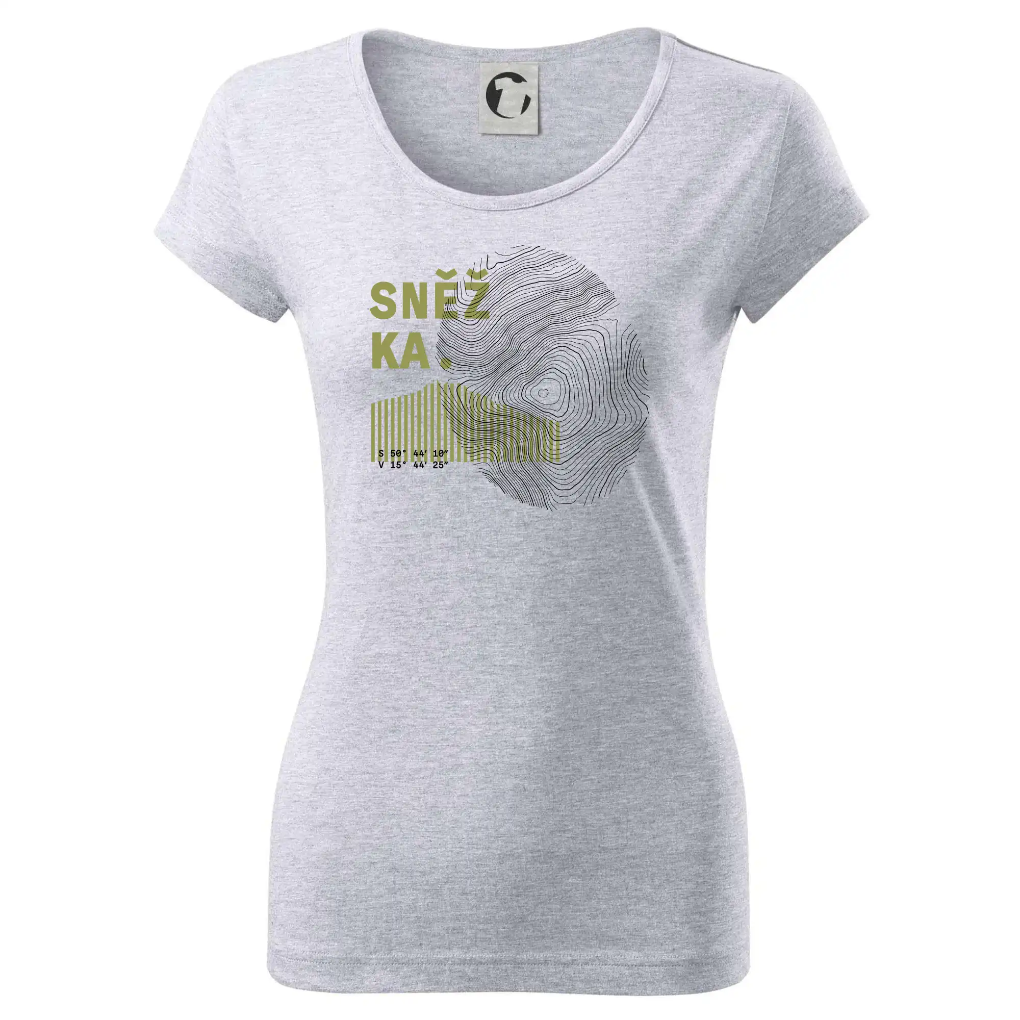 Sněžka - vrstevnice otisk