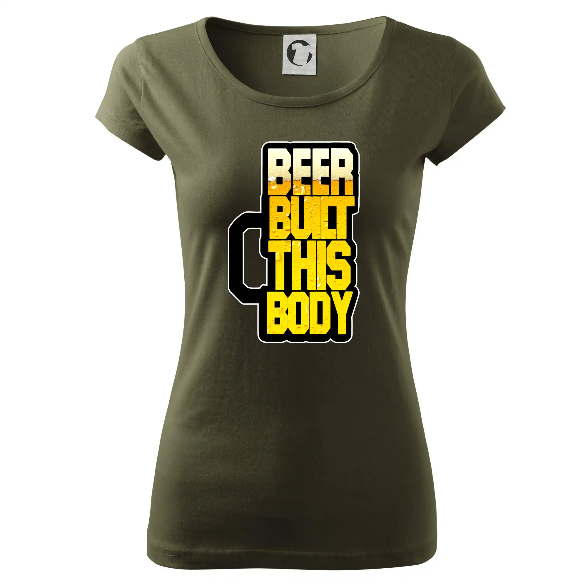 Vtipná tričká pre pivárov - Beer built this body - Dámske tričko Pure