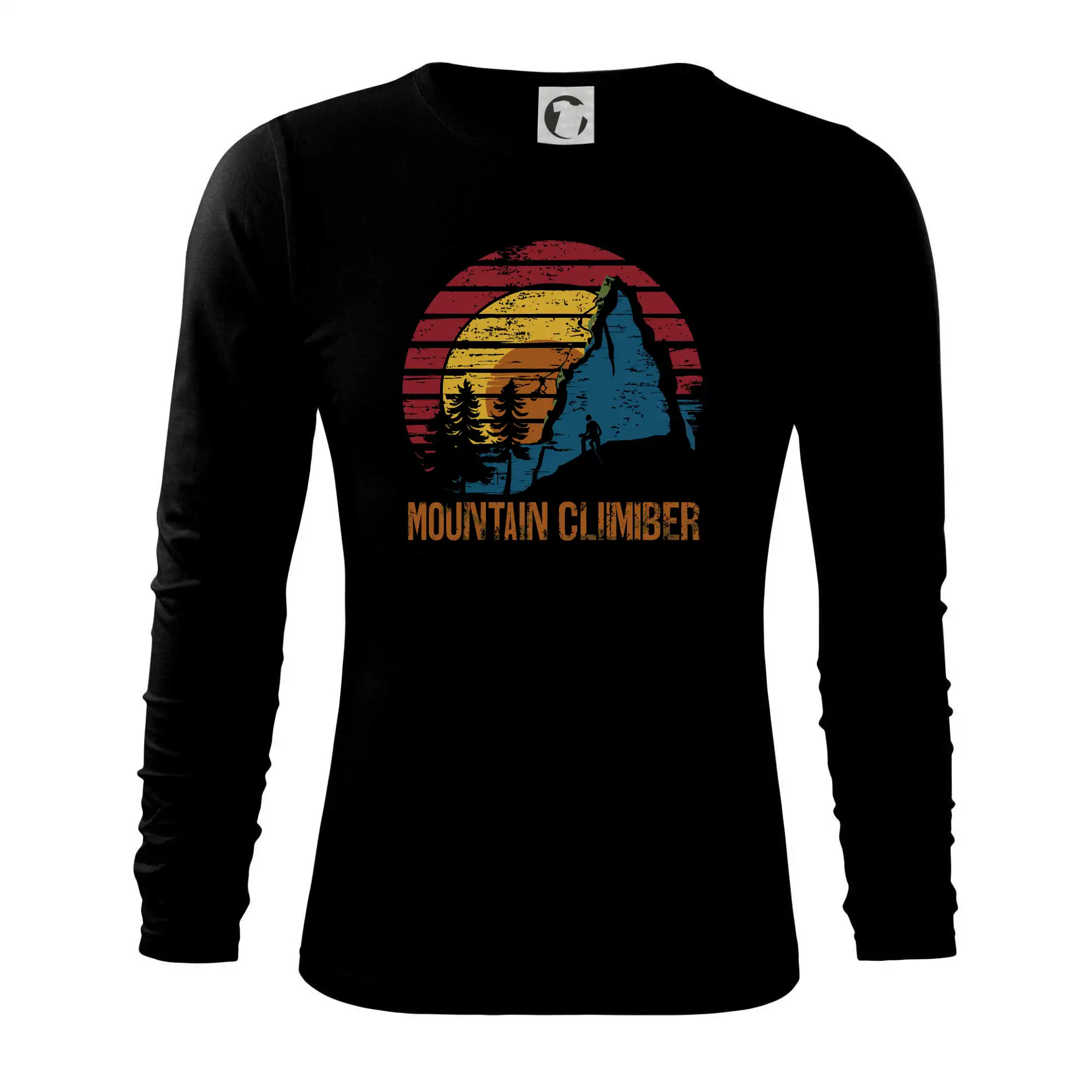 Trička pro horolezcov - Mountain climber - farebný kruh - Tričko s dlhým rukávom FIT-T long sleeve