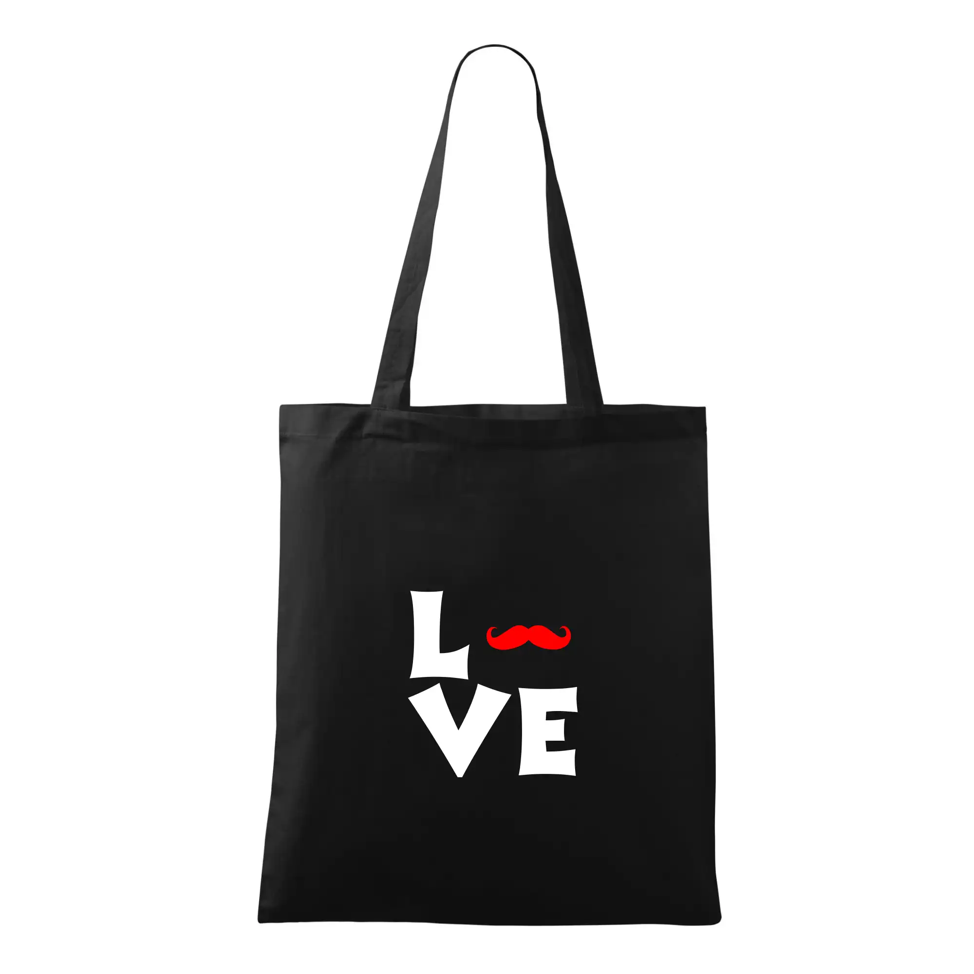 Tričká s fúzikmi - Love mustache - Taška bavlnená