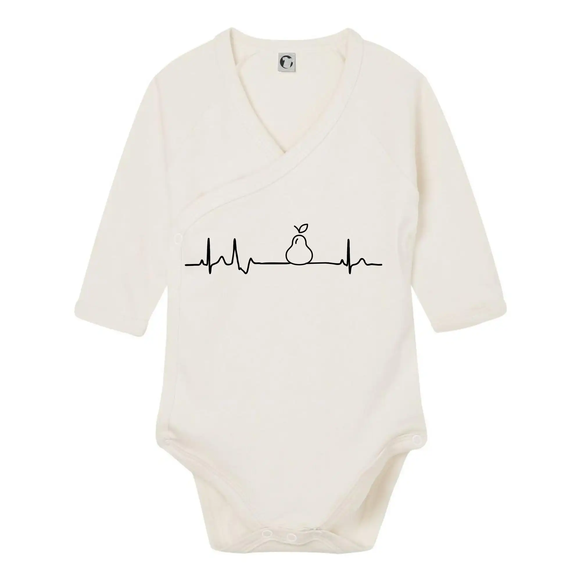 Hruška EKG - Body zavinovacie s dlhým rukávom