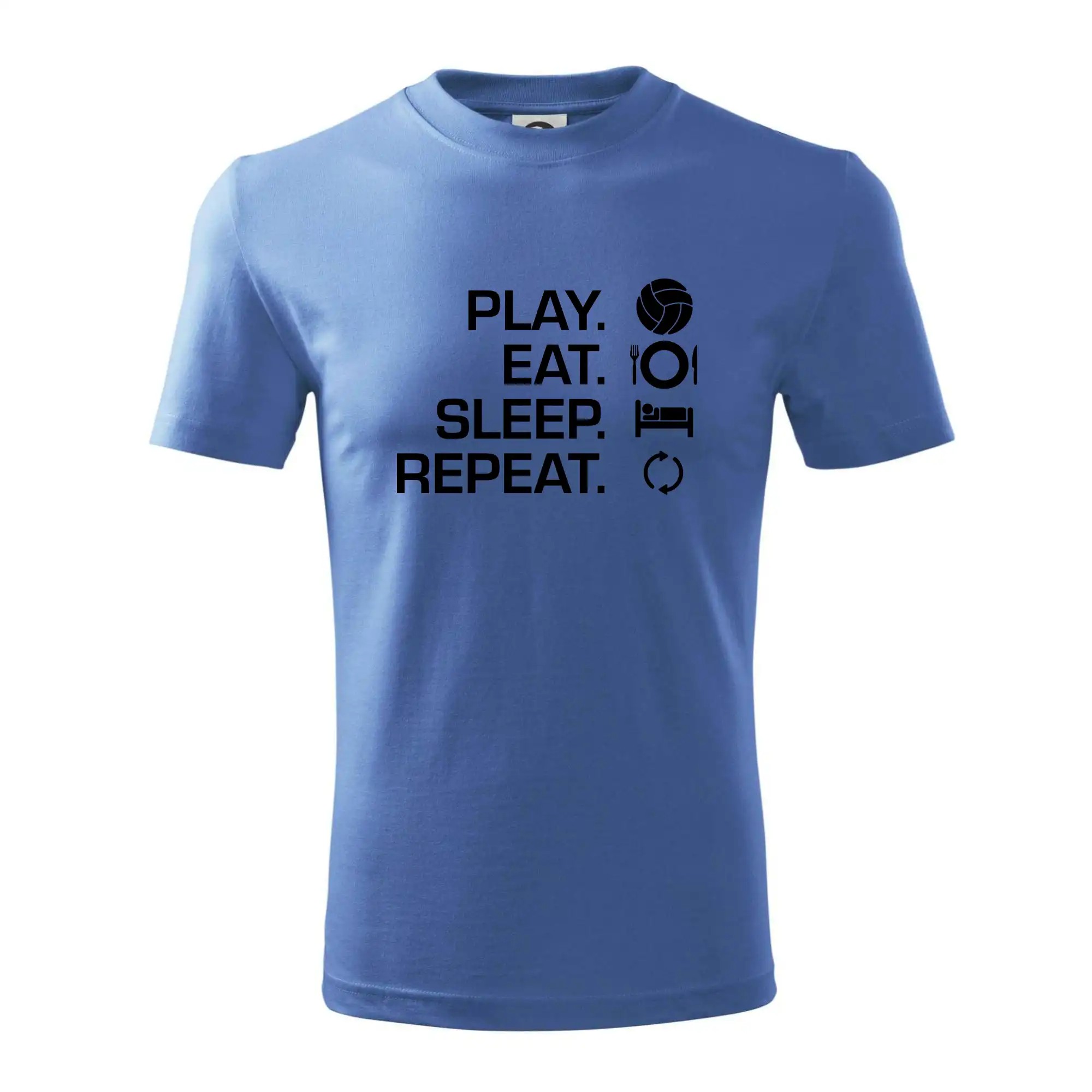 Trička na volejbal - Play Eat Sleep Repeat volejbal - Tričko detské bavlnené