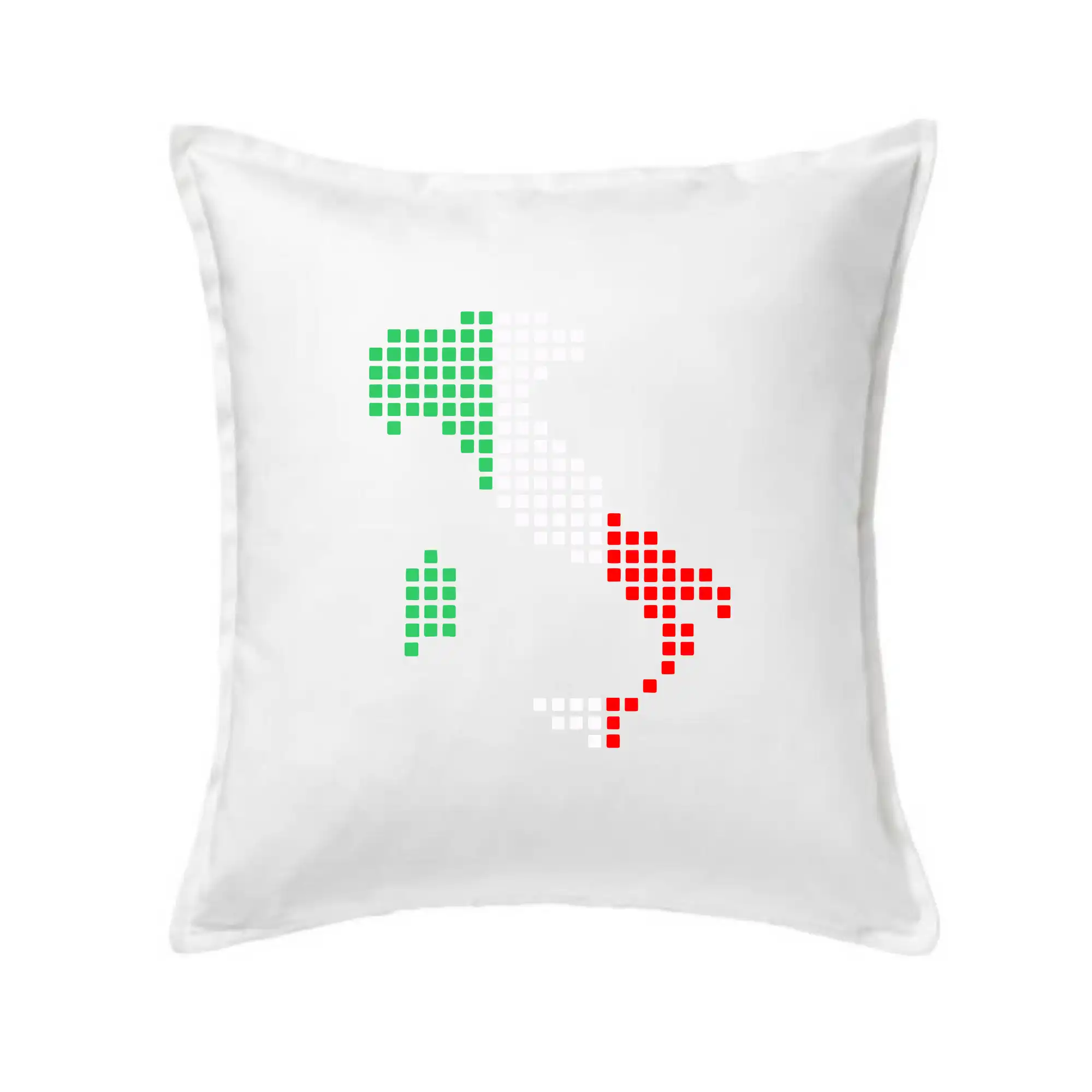 Itálie obrys vlajka