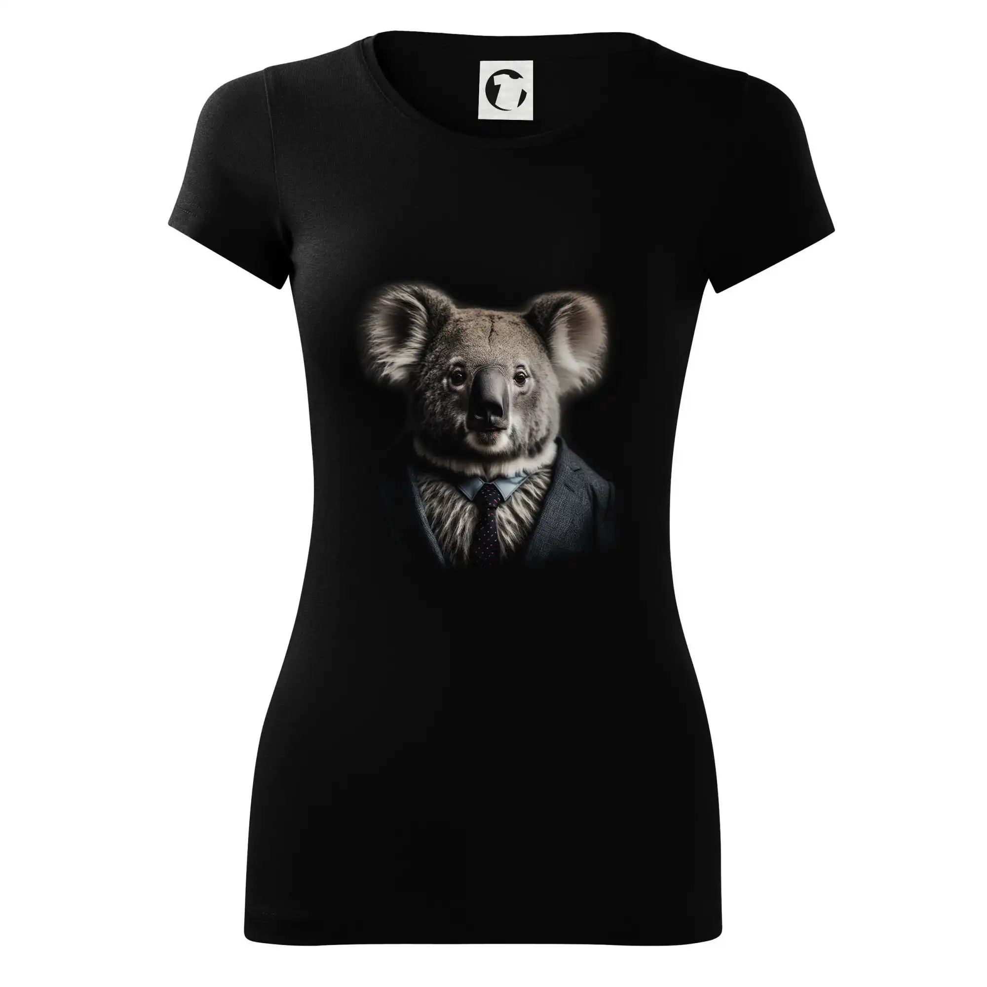 Tričká so zvieratami - Koala v obleku - Dámske tričko Glance - Priliehavejší strih