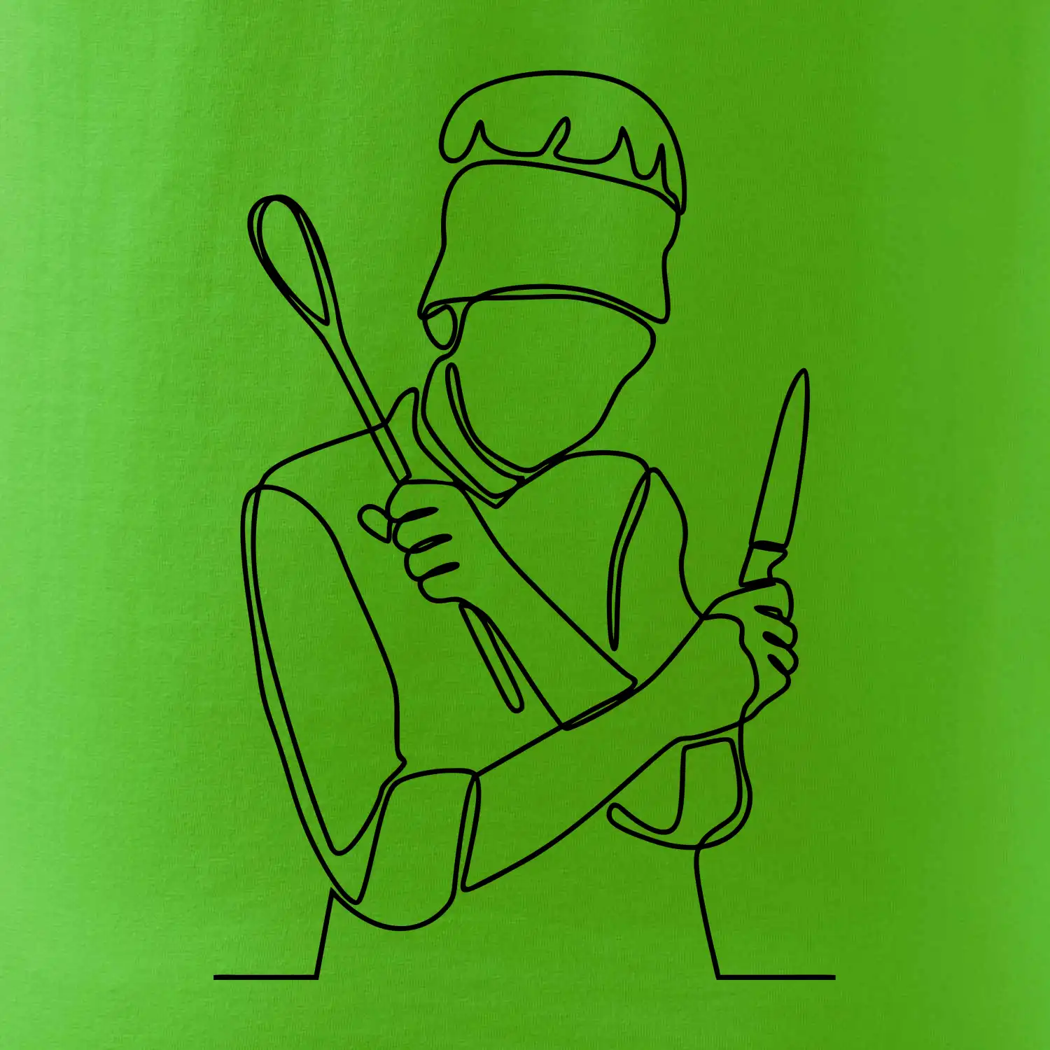 Kuchař jedním tahem